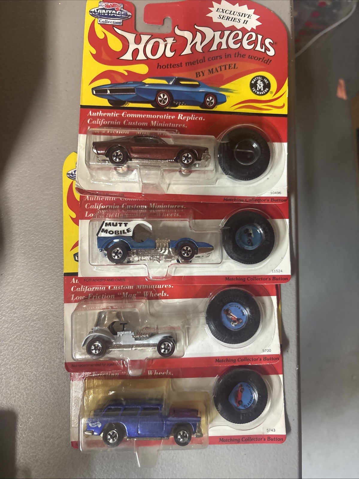 Hot Wheels Vintage Collection EXCLUSIVE SERIES II ☆ button;redline☆ Lot Of 4