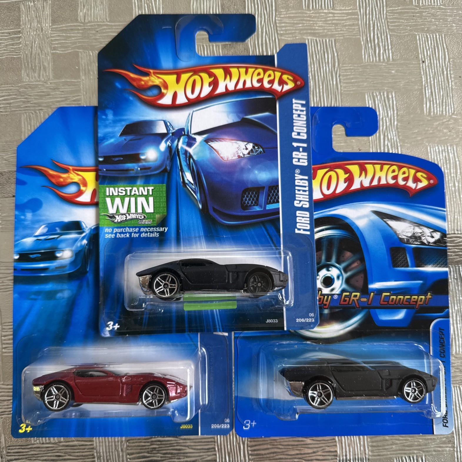 Hot Wheels Ford Shelby GR-1 Concept Black & Red & ERROR Black Wheel Version!