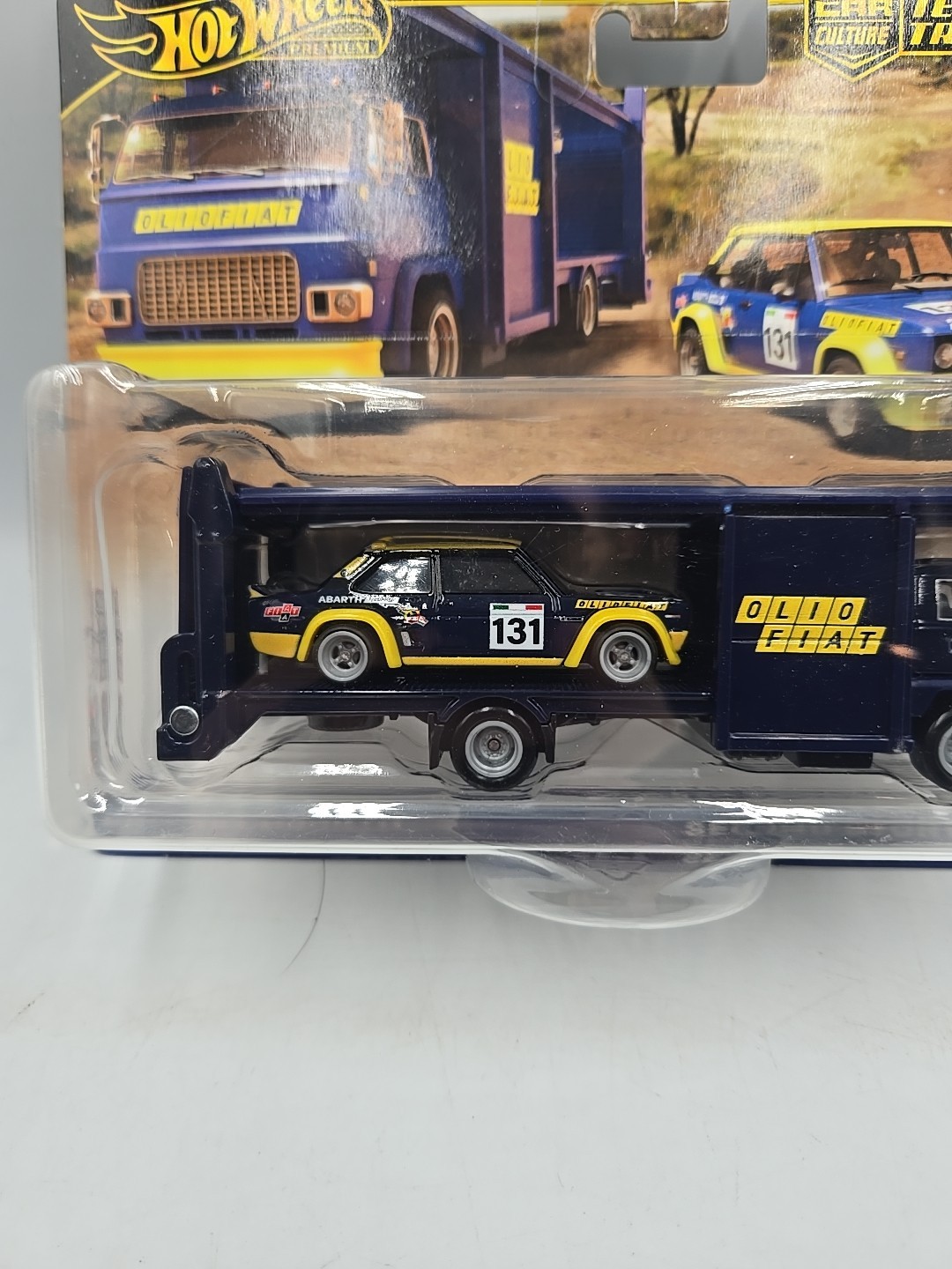 Hot Wheels Premium Car Culture Team Transport Fiat 131 Abarth Second Story Lorry