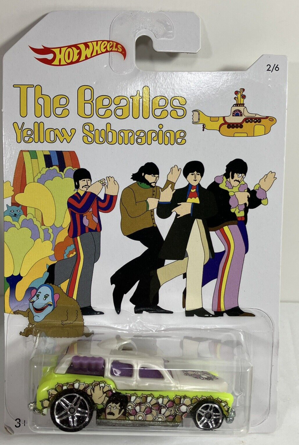 2016 Hot Wheels The Beatles YELLOW SUBMARINE Complete Set 6 Limited Ed. cars MIB