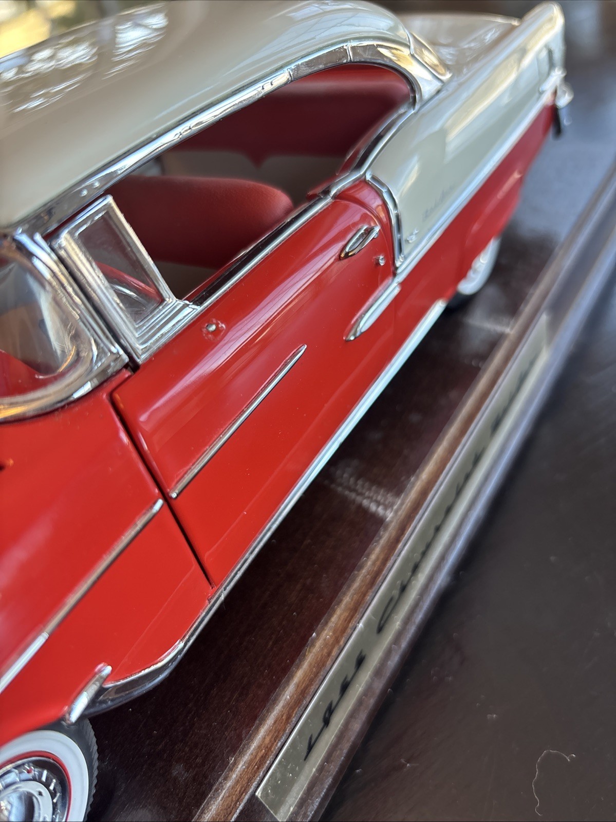 1955 Chevrolet Belair Danbury Mint With Stand Missing Mirror And Windshield Wipe