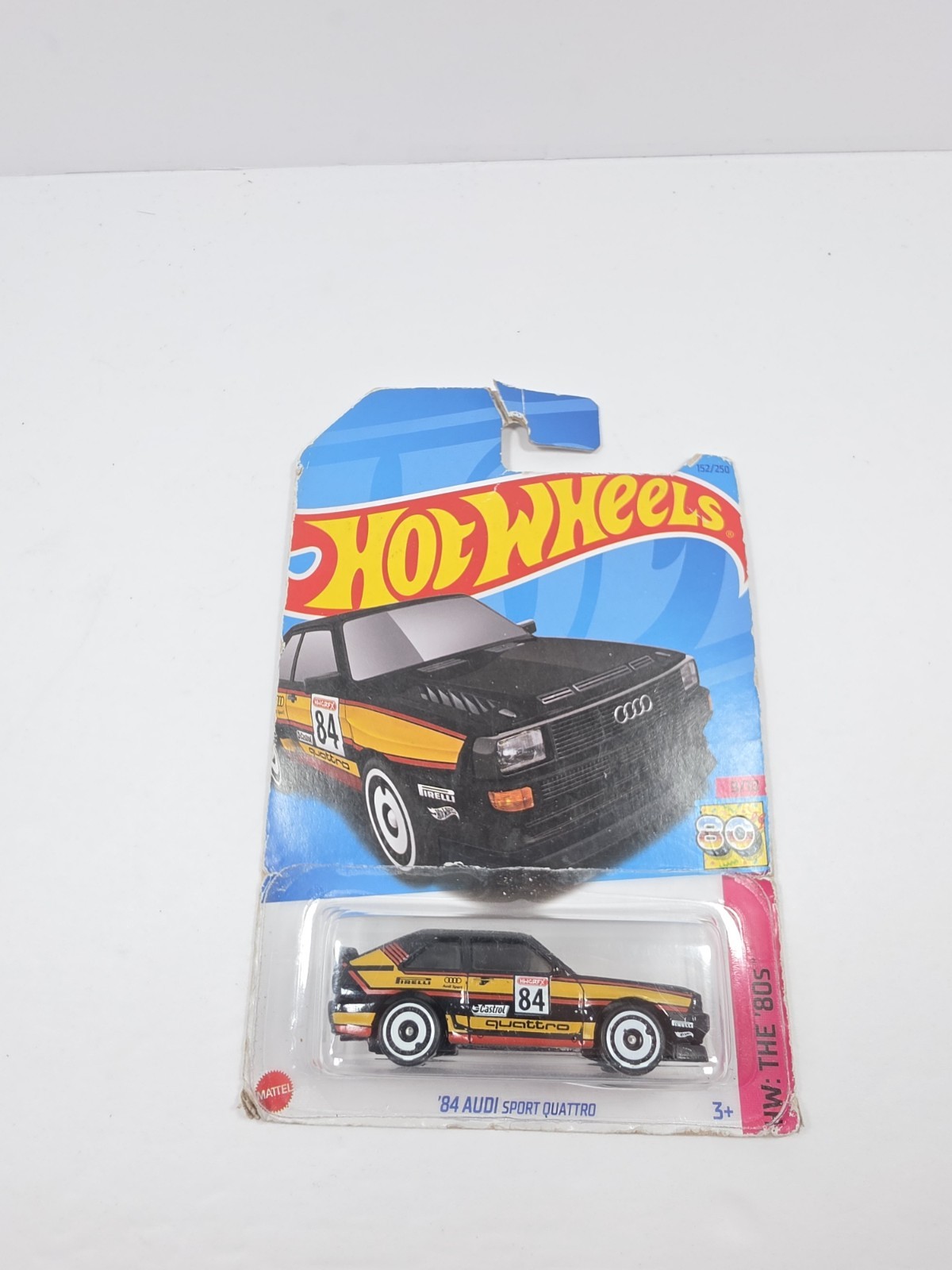 2021 Hot Wheels ’84 Audi Sport Quattro 152/250 HW: The ’80s 9/10 *Damaged Card*