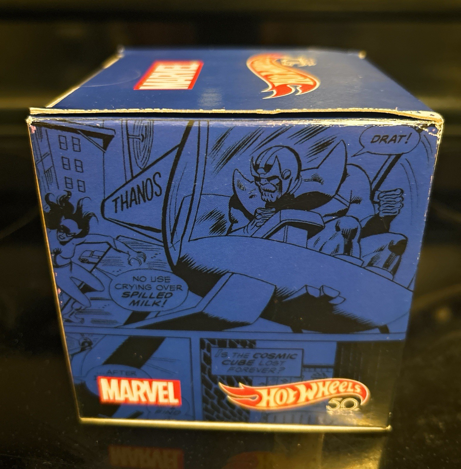Rare New 2018 SDCC Thanos Copter Hot Wheels Cosmic Cube Marvel Factory Sealed