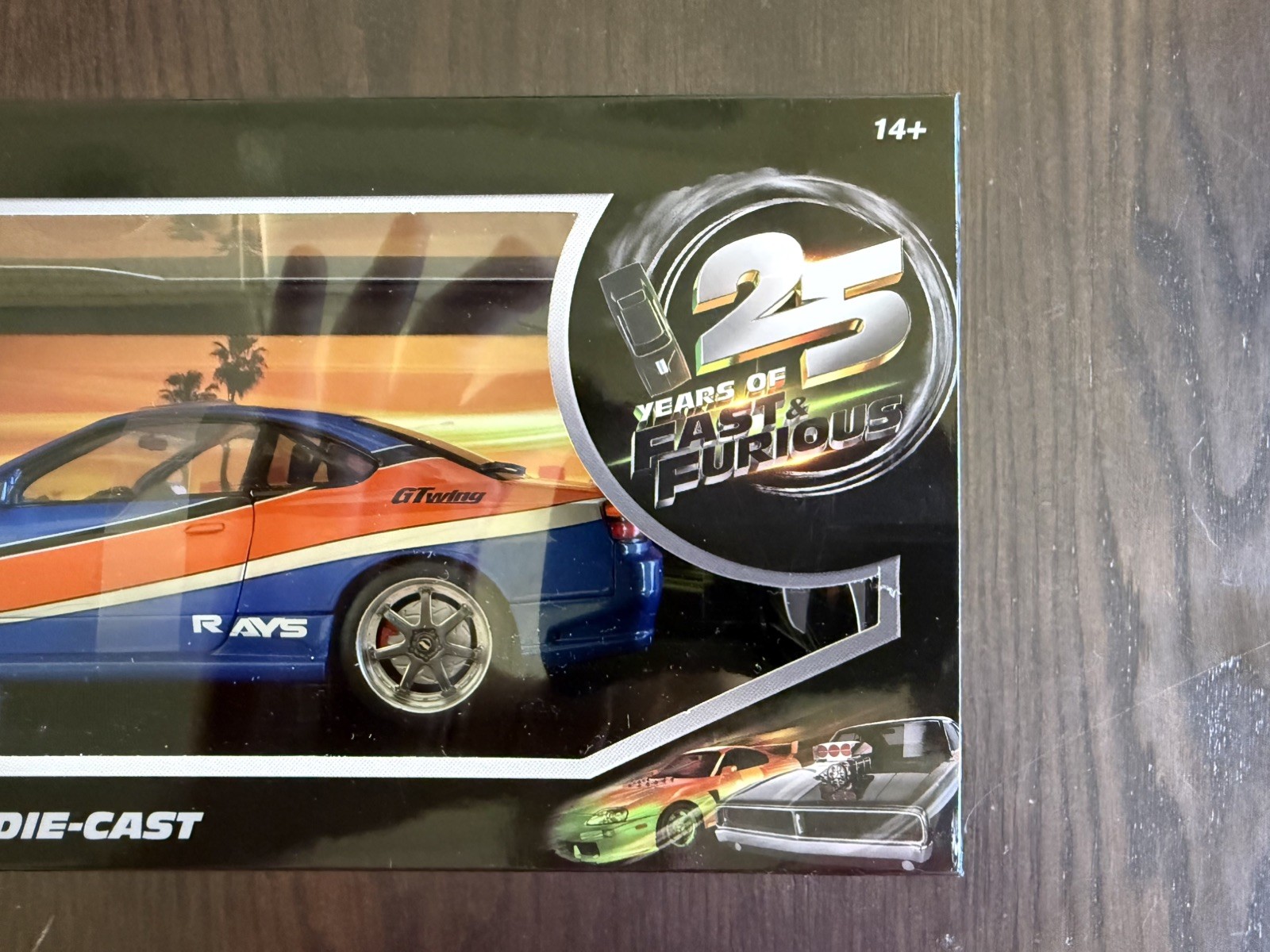 Jada 1:18 Fast & Furious Nissan Silvia 25th Anniversary Die-Cast