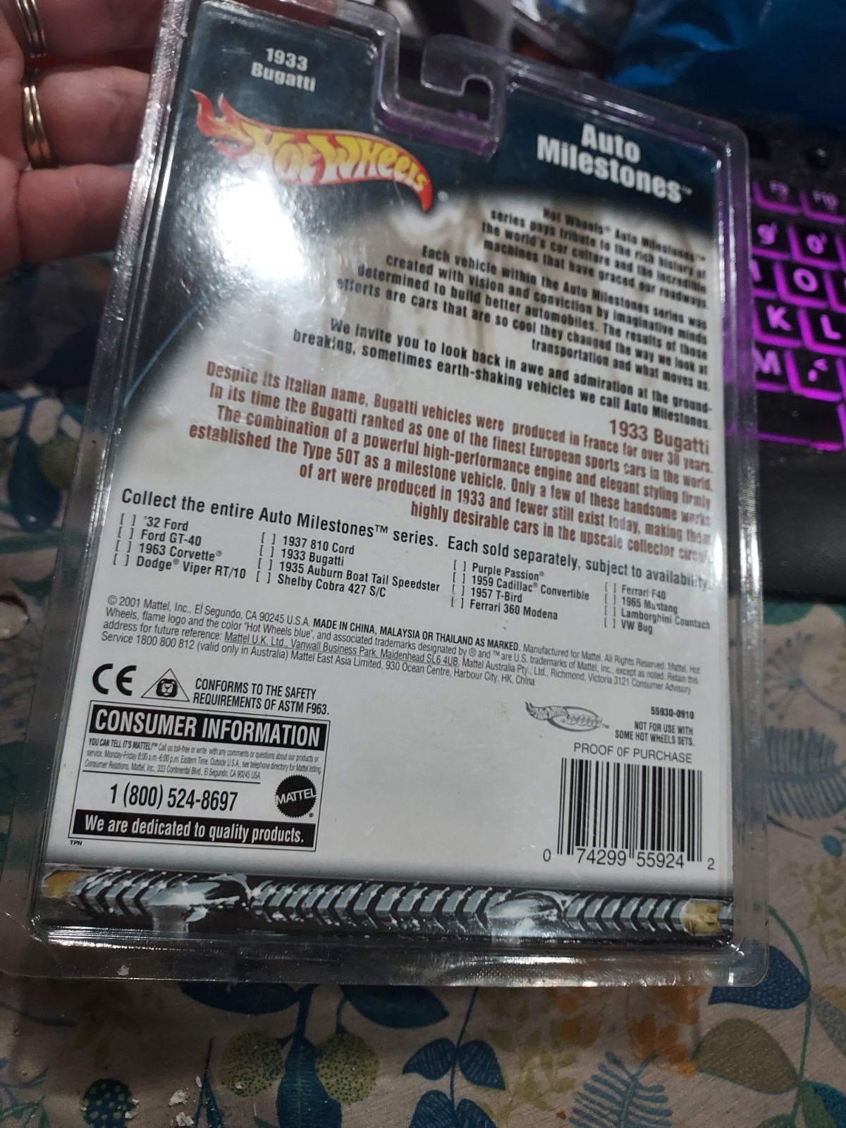 Hot Wheels Auto Milestones 1933 Bugatti
