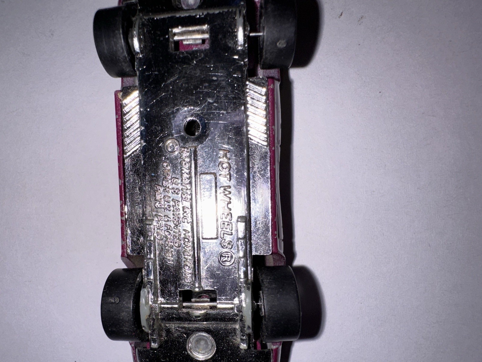 1974 Hot Wheels Redline Rodger Dodger Purple Flames Hong Kong Vintage