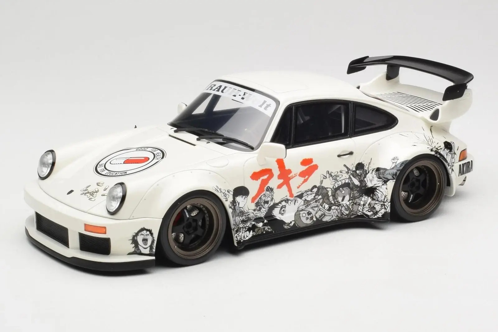 2024 Porsche 911 RWB Akira Glacier White in 1:18 scale by GT Spirit