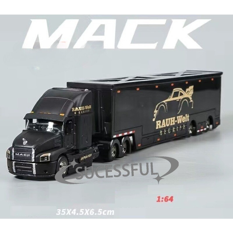 Maisto 1/64 Black Mack Anthem RWB Delivery Truck Diecast Metal New Sealed
