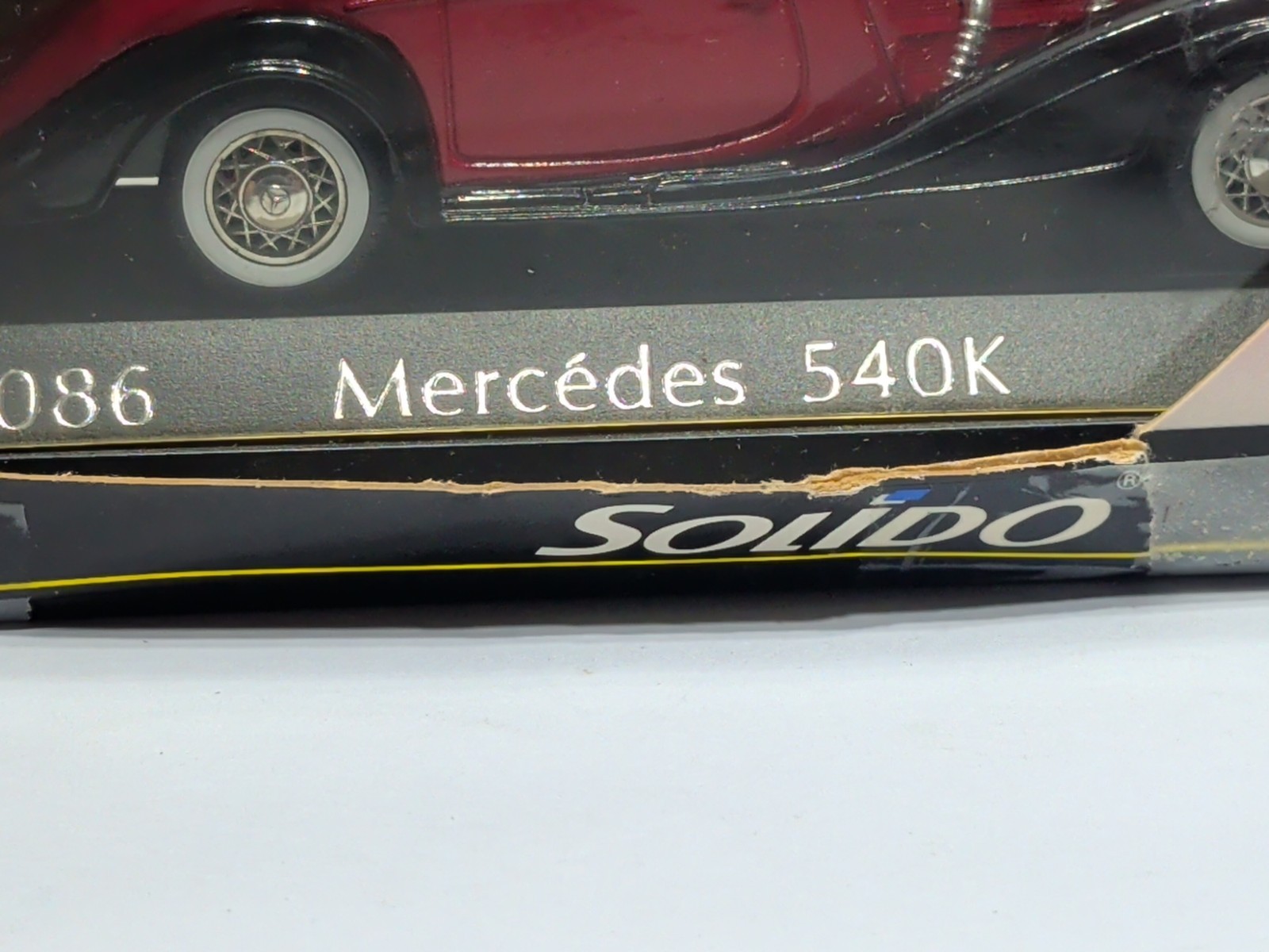 Solido Mercedes 540 K Red 1939 Cabriolet Convertible Red 4086 1/43 In Box