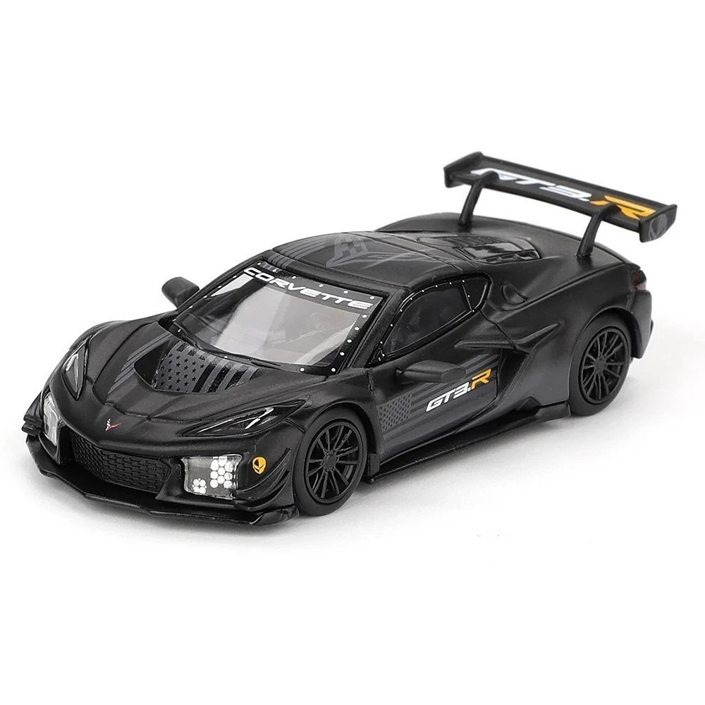 Mini GT 1:64 Chevrolet Corvette Z06 GT3.R Road America Test Car Black MGT1186-3D