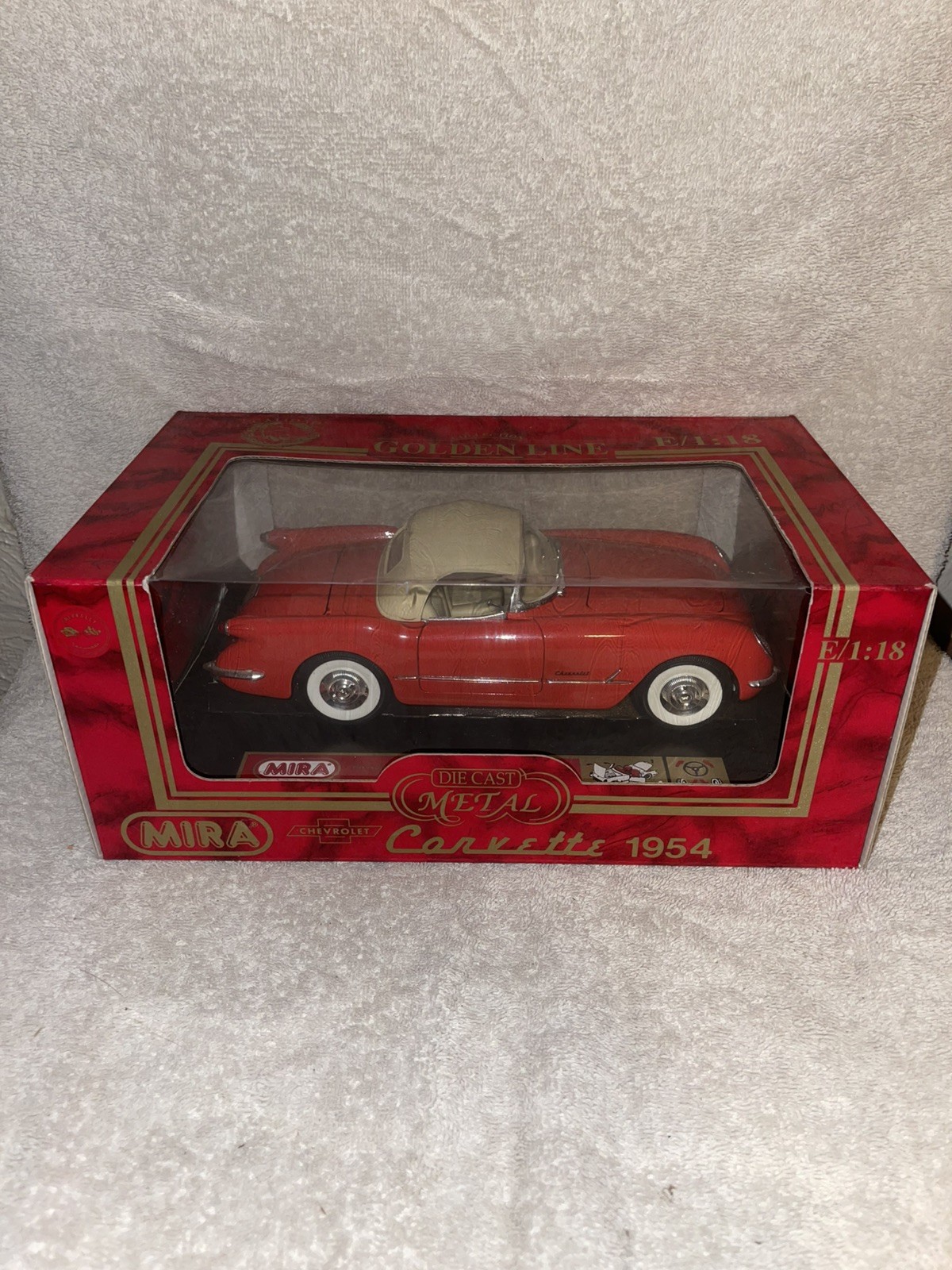 Mira Golden Line 1954 Chevrolet Corvette RED 1:18 #6195 NICE!!