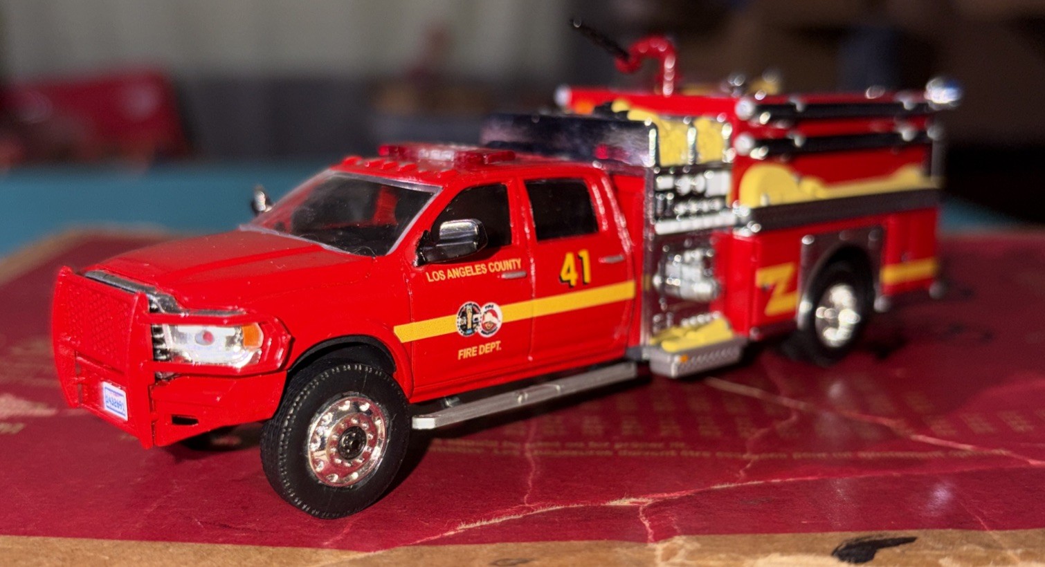 Kitbash Ram 5500 LAcFD Los Angeles County Fire Department Brush Patrol Truck 41