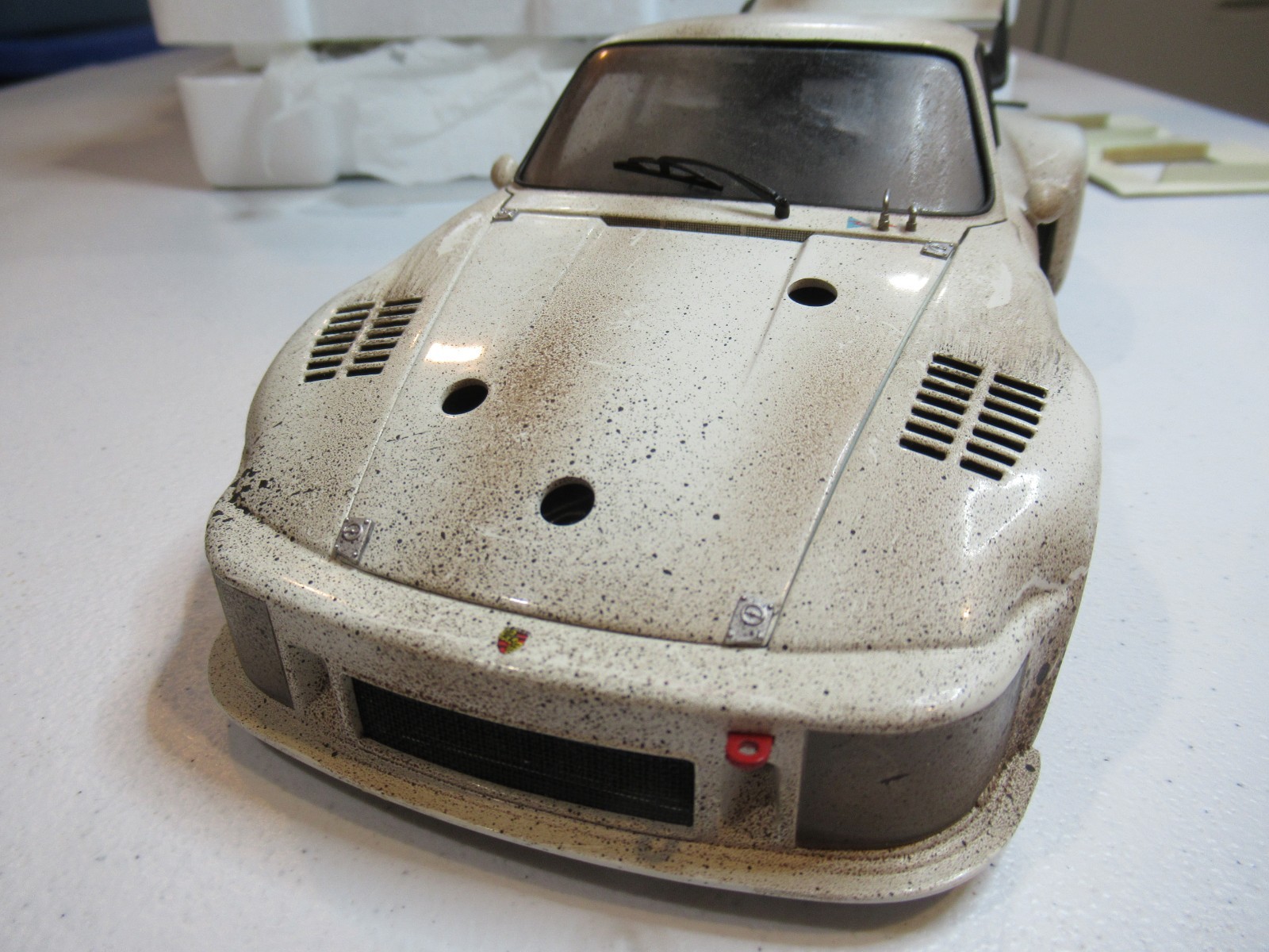 1976 Porsche 935 White Works Prototype Ultra Rare Finish Line Plus FLP Exoto