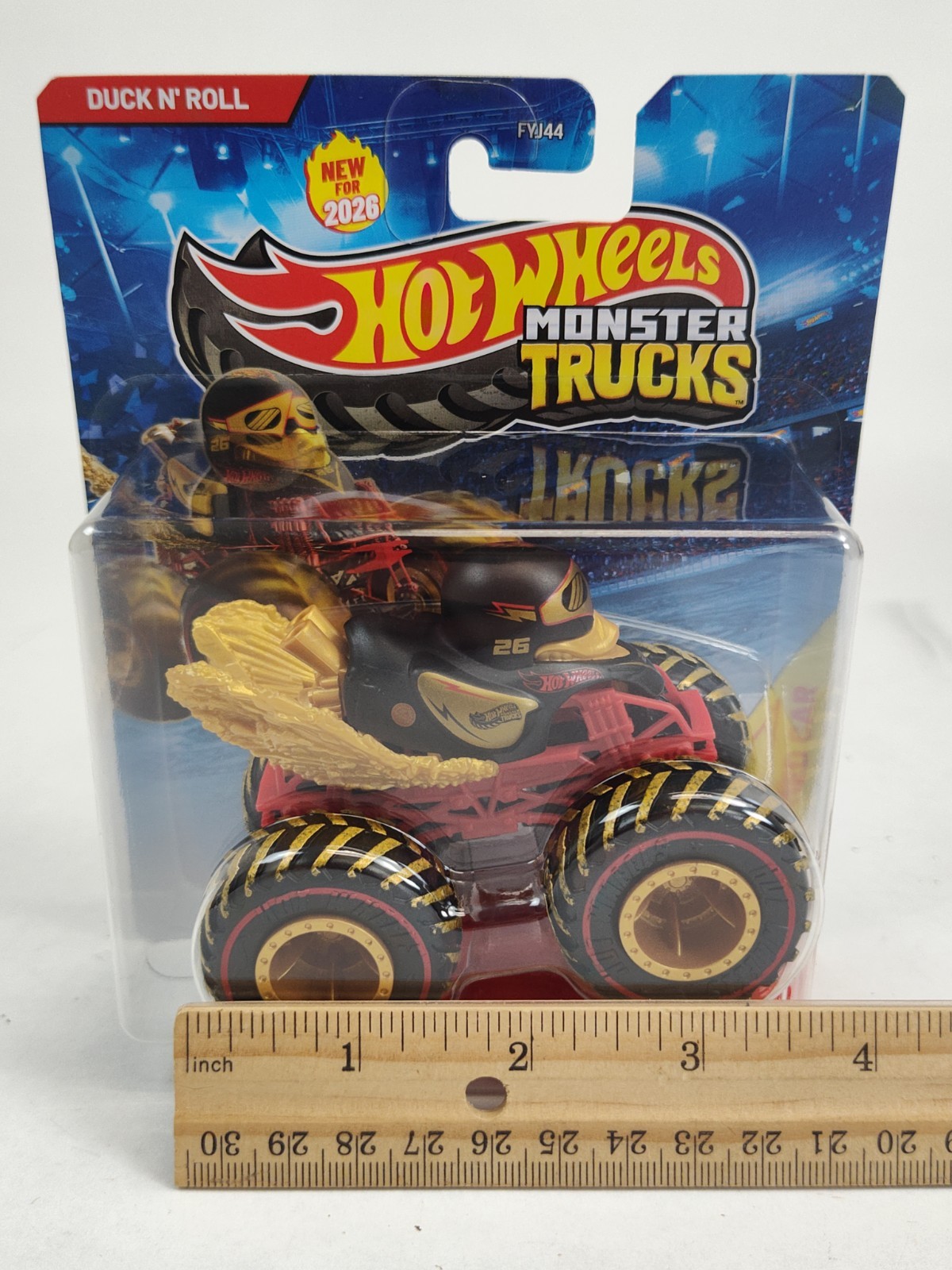 Treasure Hunt Hot Wheels Monster Trucks 2026 Duck N’ Roll Die-Cast Metal Body