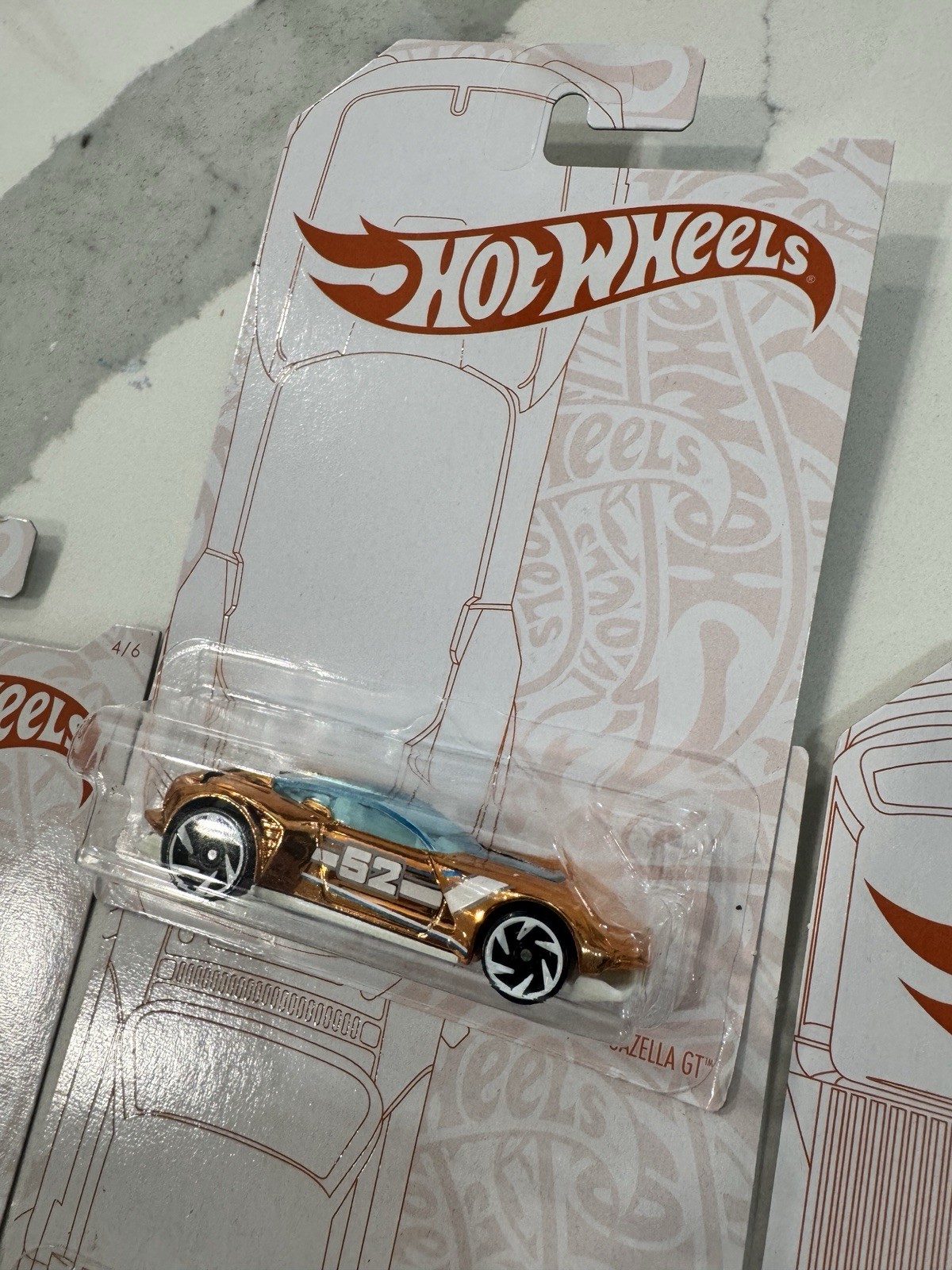 Hot Wheels 52nd Anniversary 2019 Complete Set Of 7 with Gazella GT