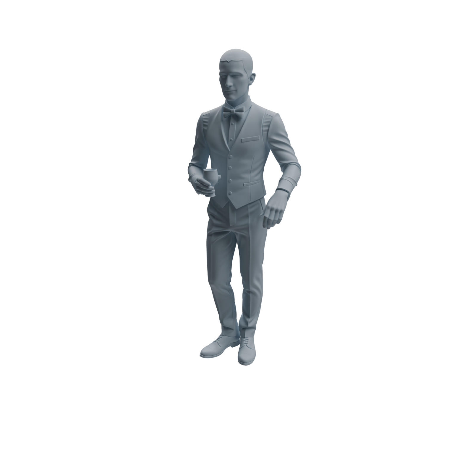 MRY-SFW 1/64/87 Bar Bartender Man Character Modern HO N Scale Miniatures Diorama