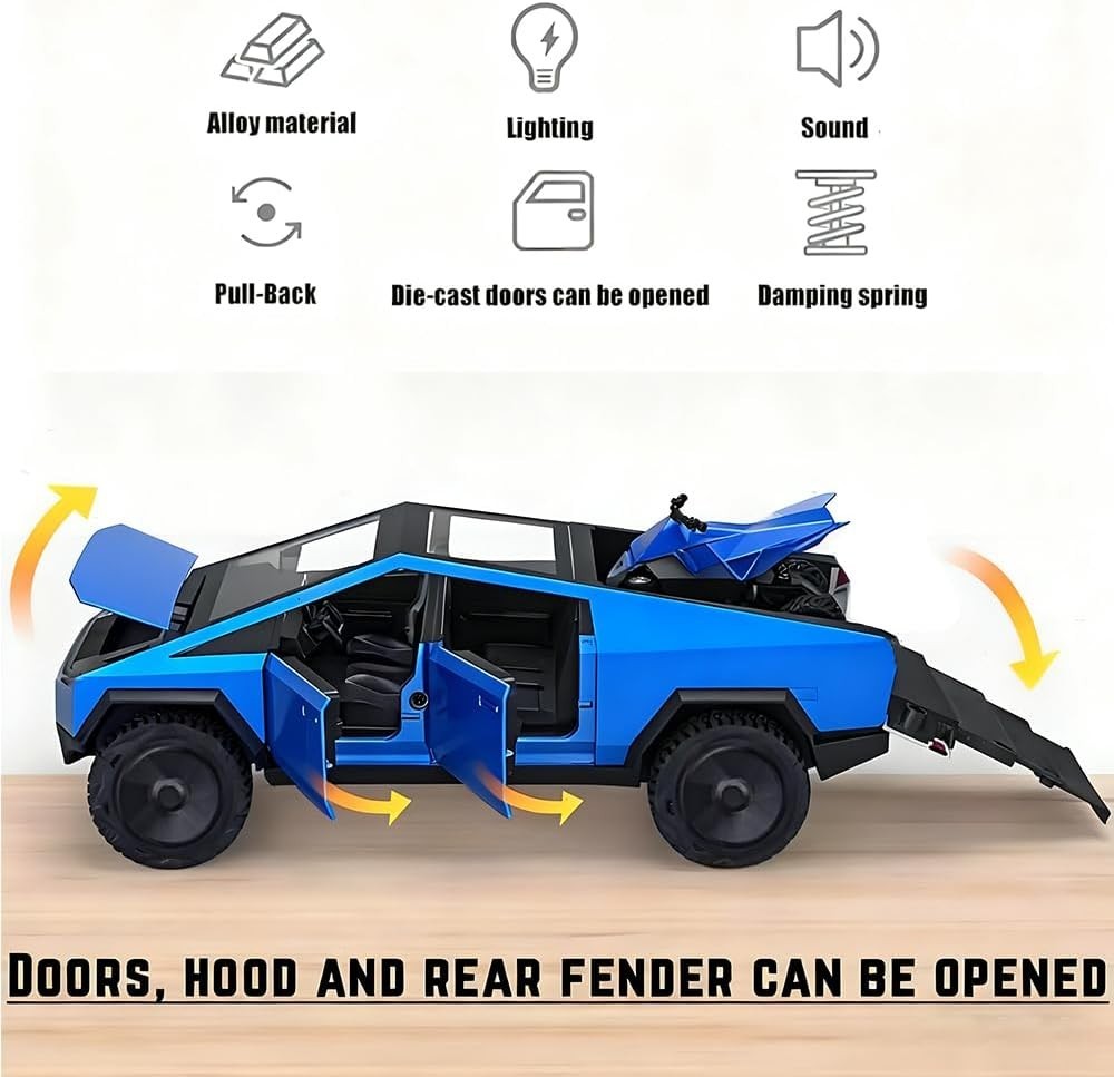 Pull Back Toy Truck with Sound and Light Effects