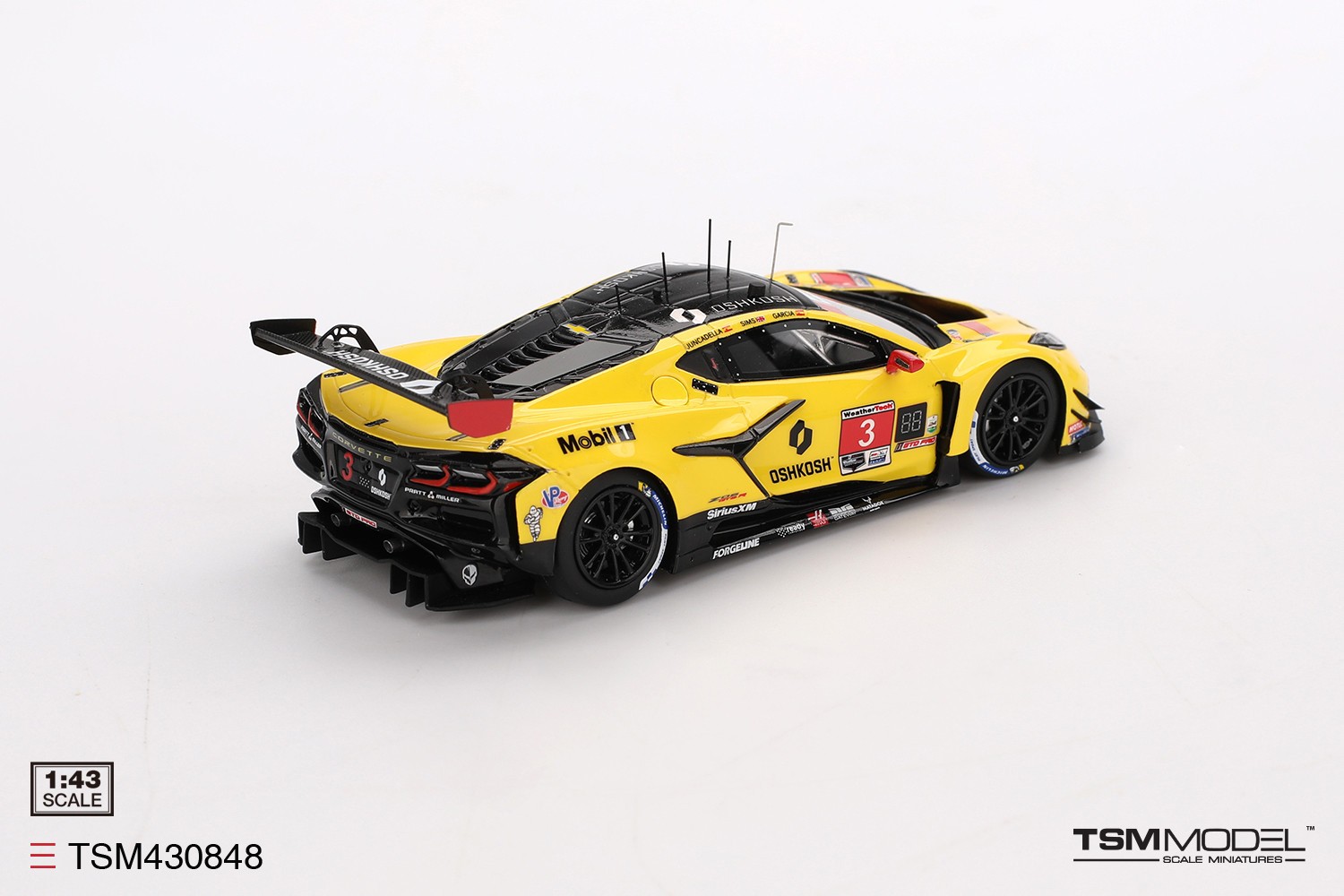 TSM-Model Chevrolet Corvette GT3.R -2025 24hr Daytona 1:43 Diecast Car TSM430848