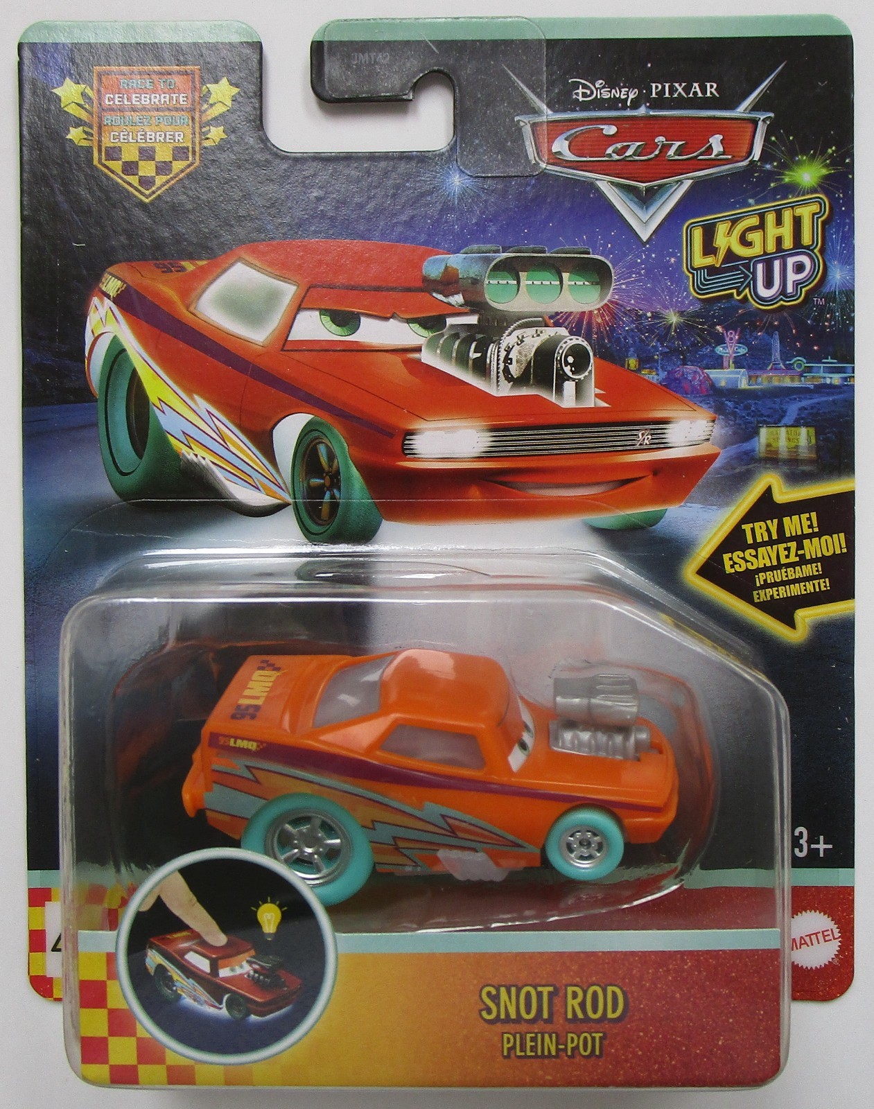 Disney Pixar Cars Light Up – Race To Celebrate – Snot Rod