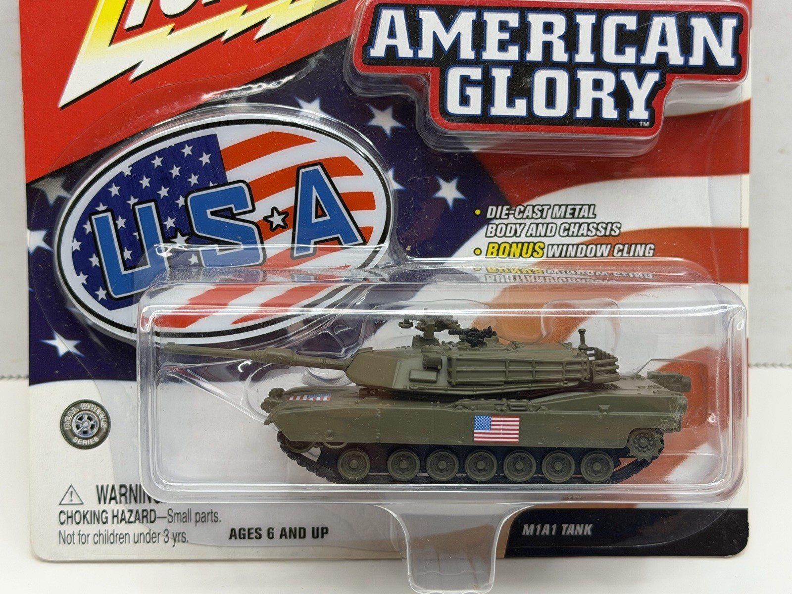 Johnny Lightning American Glory M1A1 Military Abram’s Tank Diecast USA 1/100