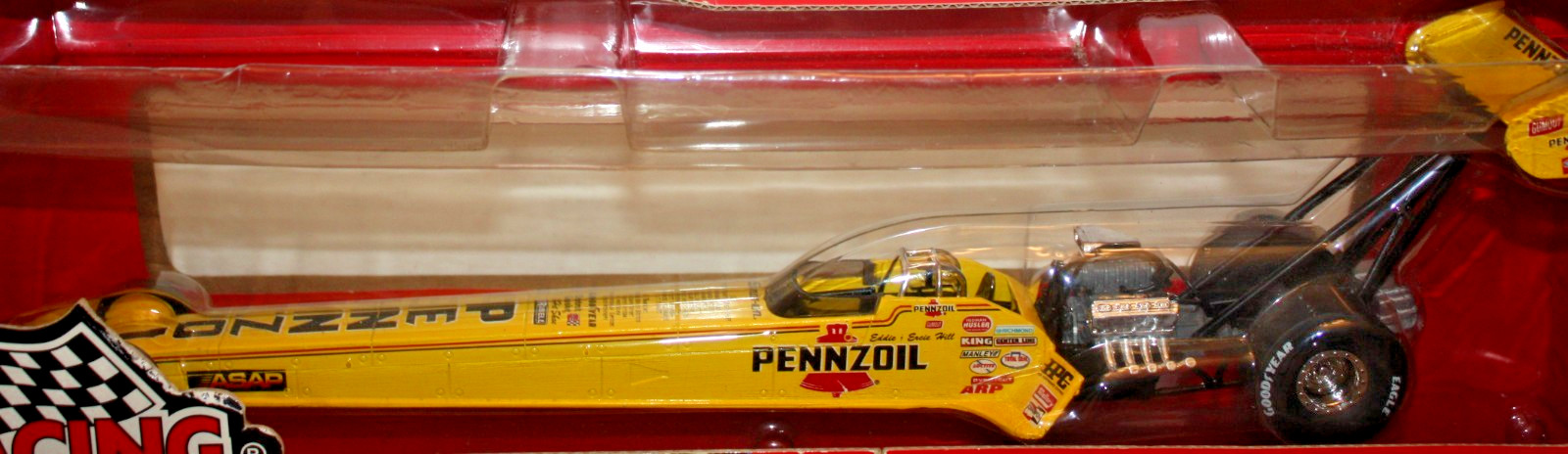New Eddie Hill 1996 Action Racing NHRA 1:24 Scale Pennzoil Top Fuel Dragster NOS