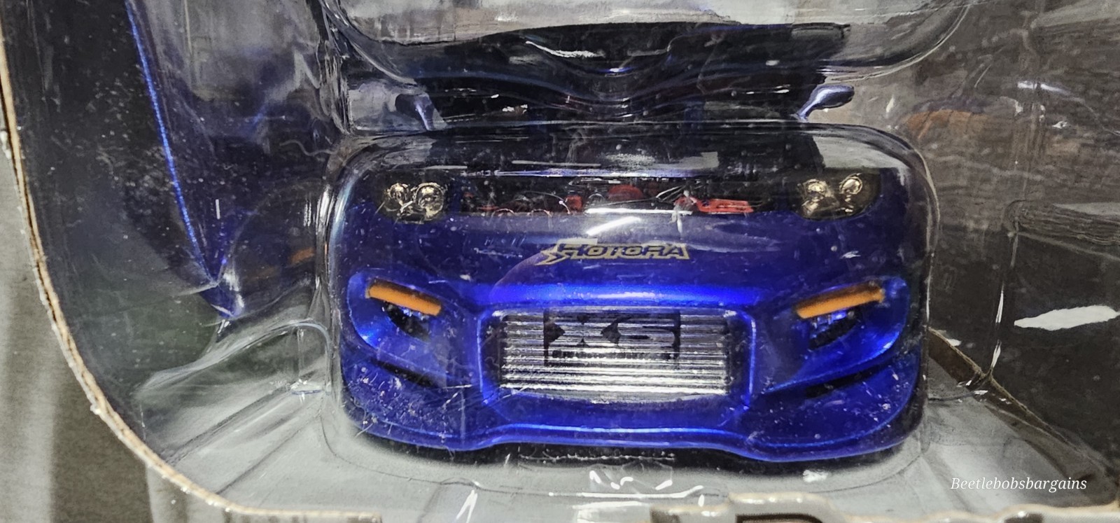 Vntg 2003 Jada Import Racer Mazda RX-7 Apex 1:24 Diecast Blue Rare Car NISB