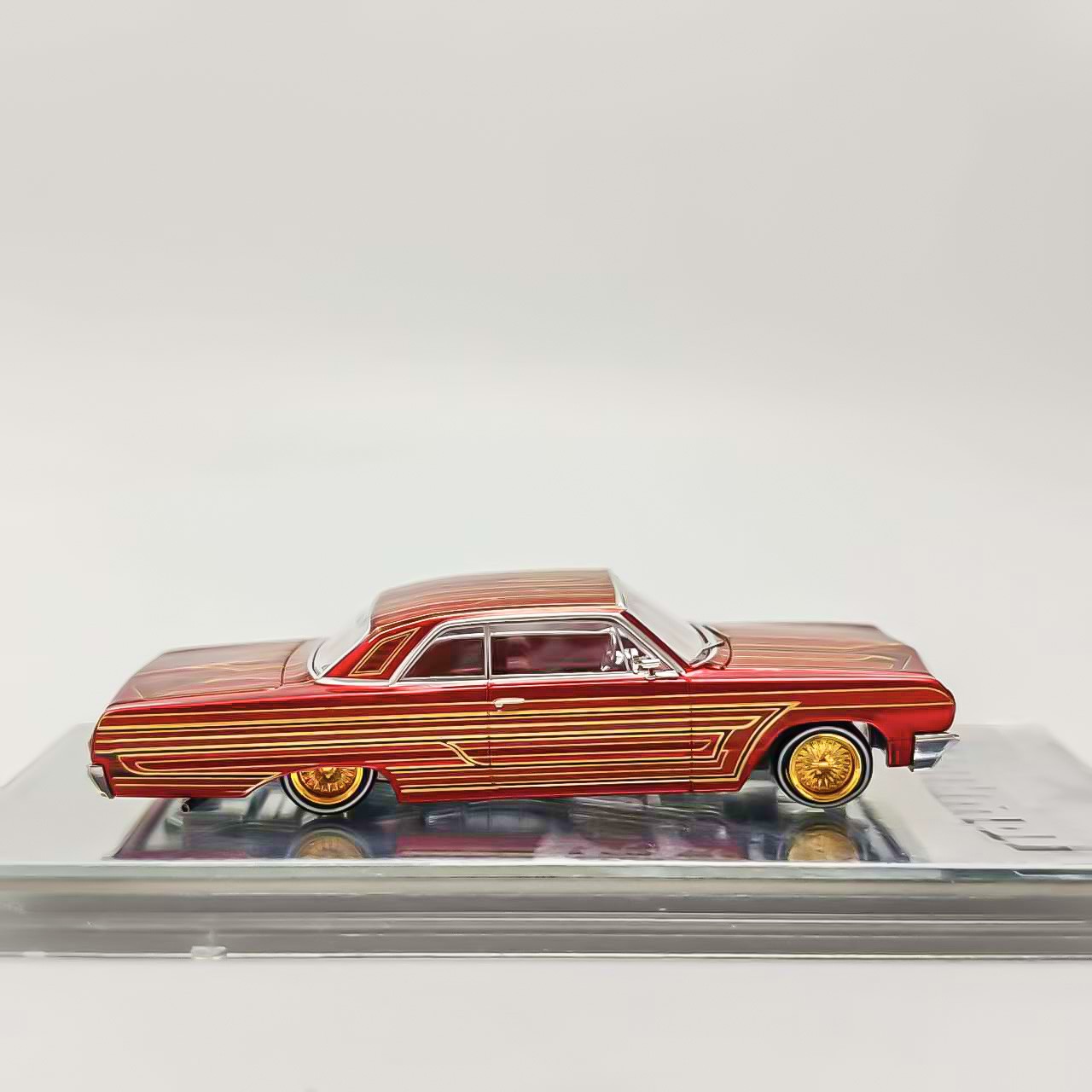 97M 1:64 Corona Impala SS 1964 Lowrider Hydraulic Chassis Diecast Model Car
