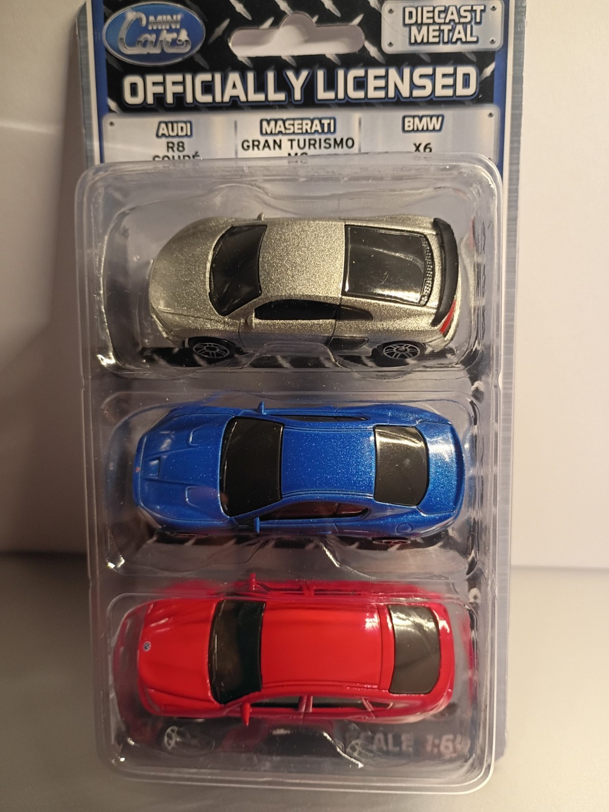Officially Licensed Mini Cars Lot Of 3 Audi Maserati BMW X6 Diecast 1:64 Scale