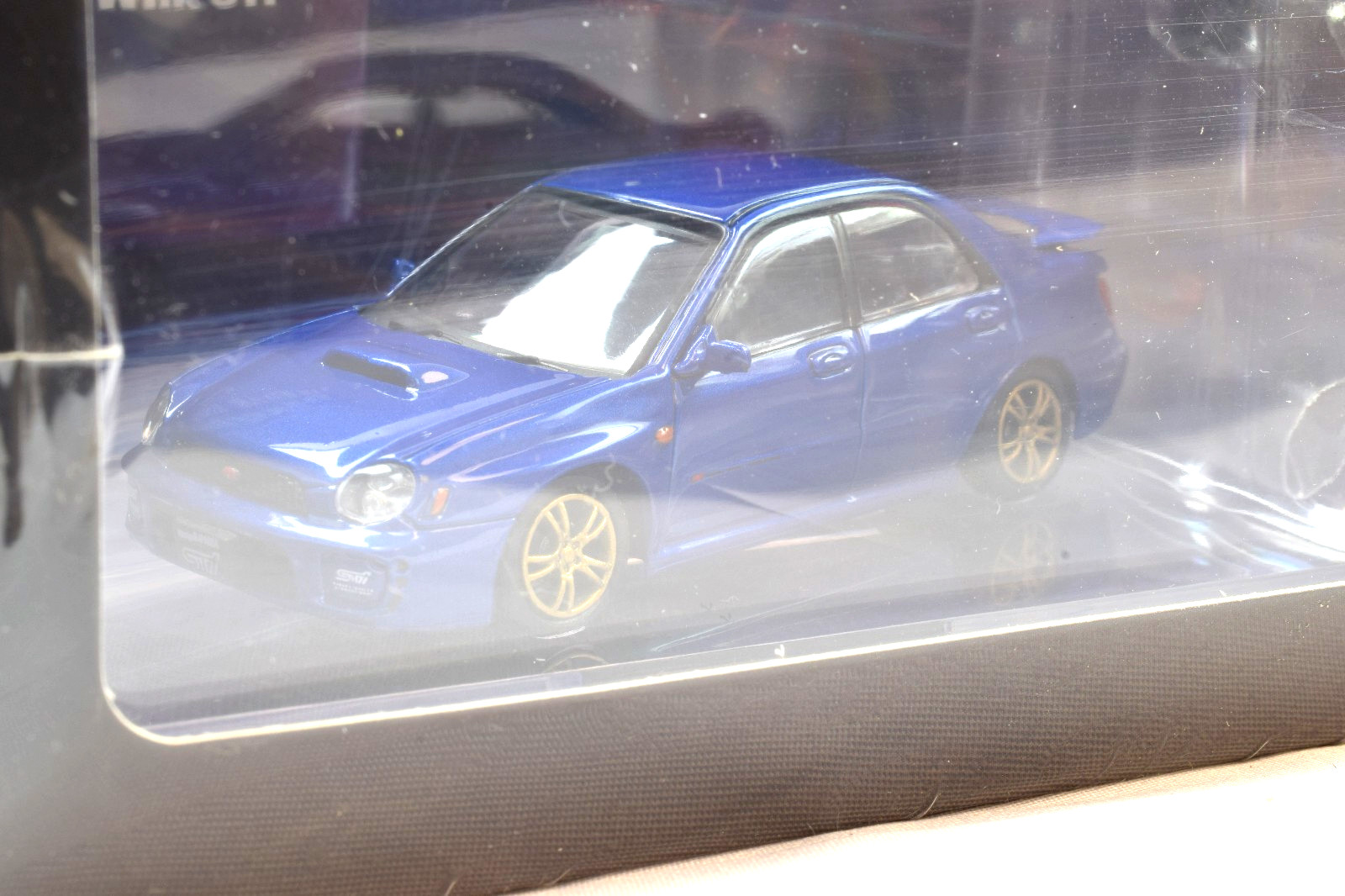 BM Creations 2001 Subaru Impreza WRX STi – Blue – RHD 1:64 Diecast Car 64B0078