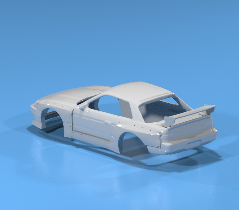 Pandem Style Wide Body Kit for Hot Wheels Nissan Silvia S13 – Resin – 3d Printed