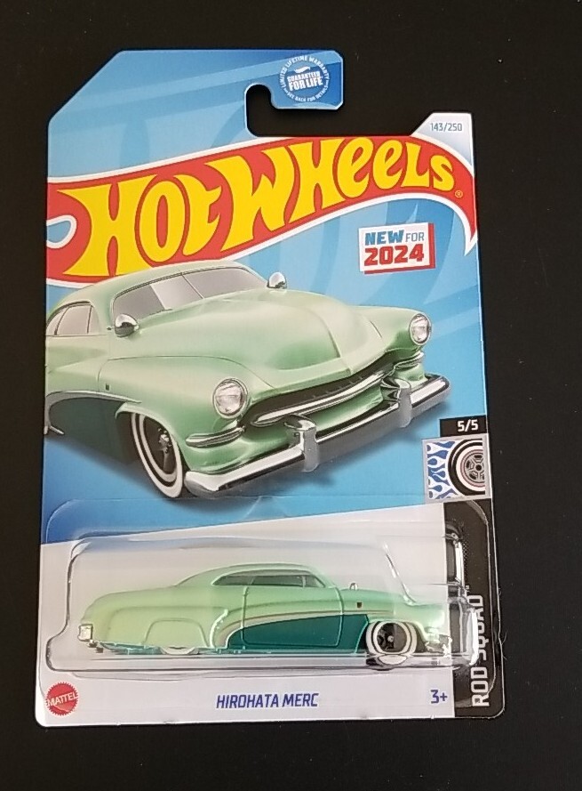 Hot Wheels – 2024 Rod Squad Car – Light Green HIROHATA MERC New Model 143/250