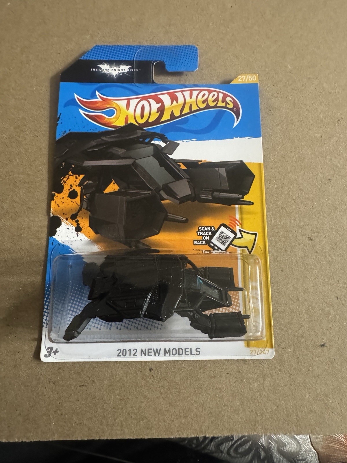 Hot Wheels 2012 New Models The Bat 27/50 Dark Knight Rises Batman & 2016 The Bat