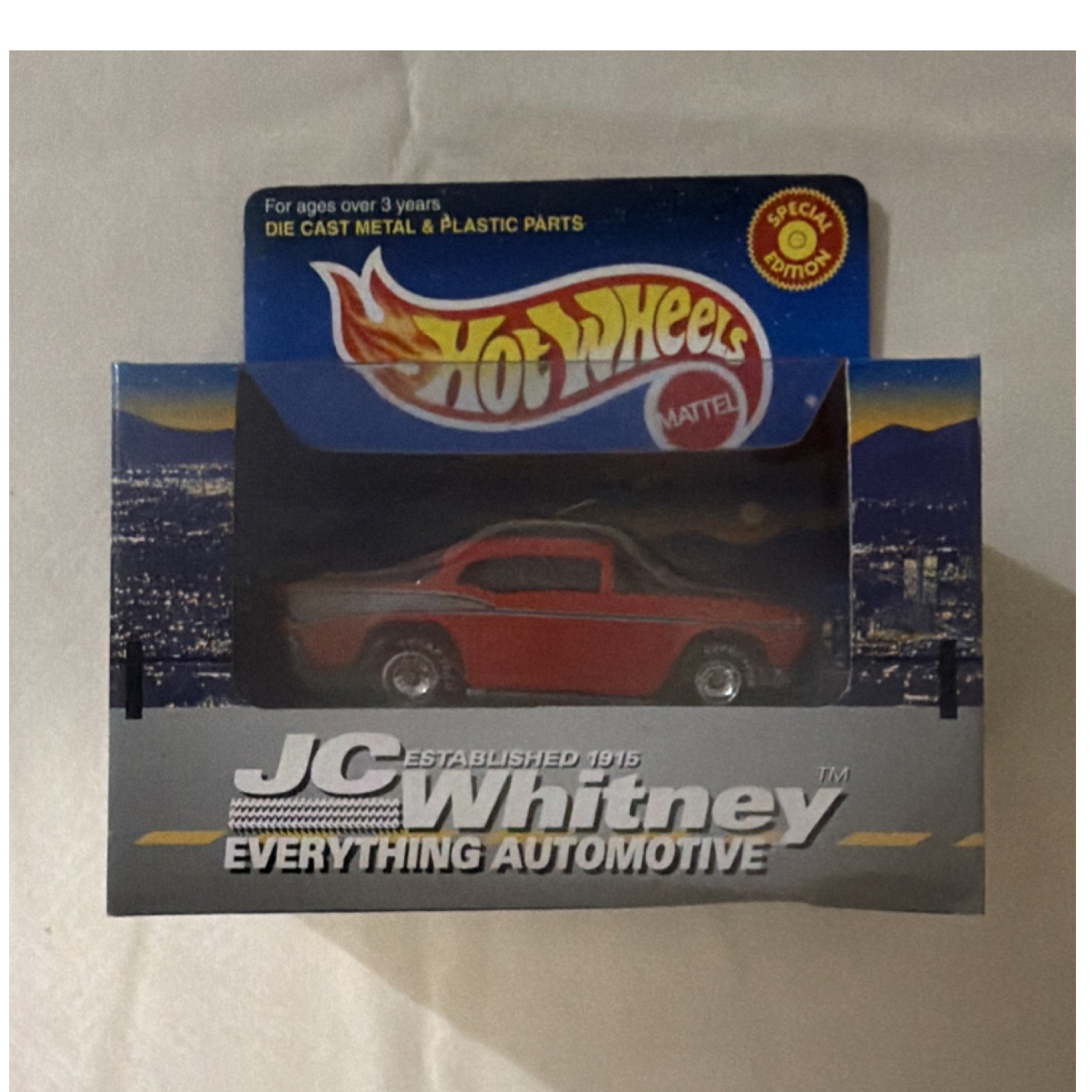 Hot Wheels JC Whitney 1:64 Special Edition Diecast 1932 Ford Coupe Red/Black