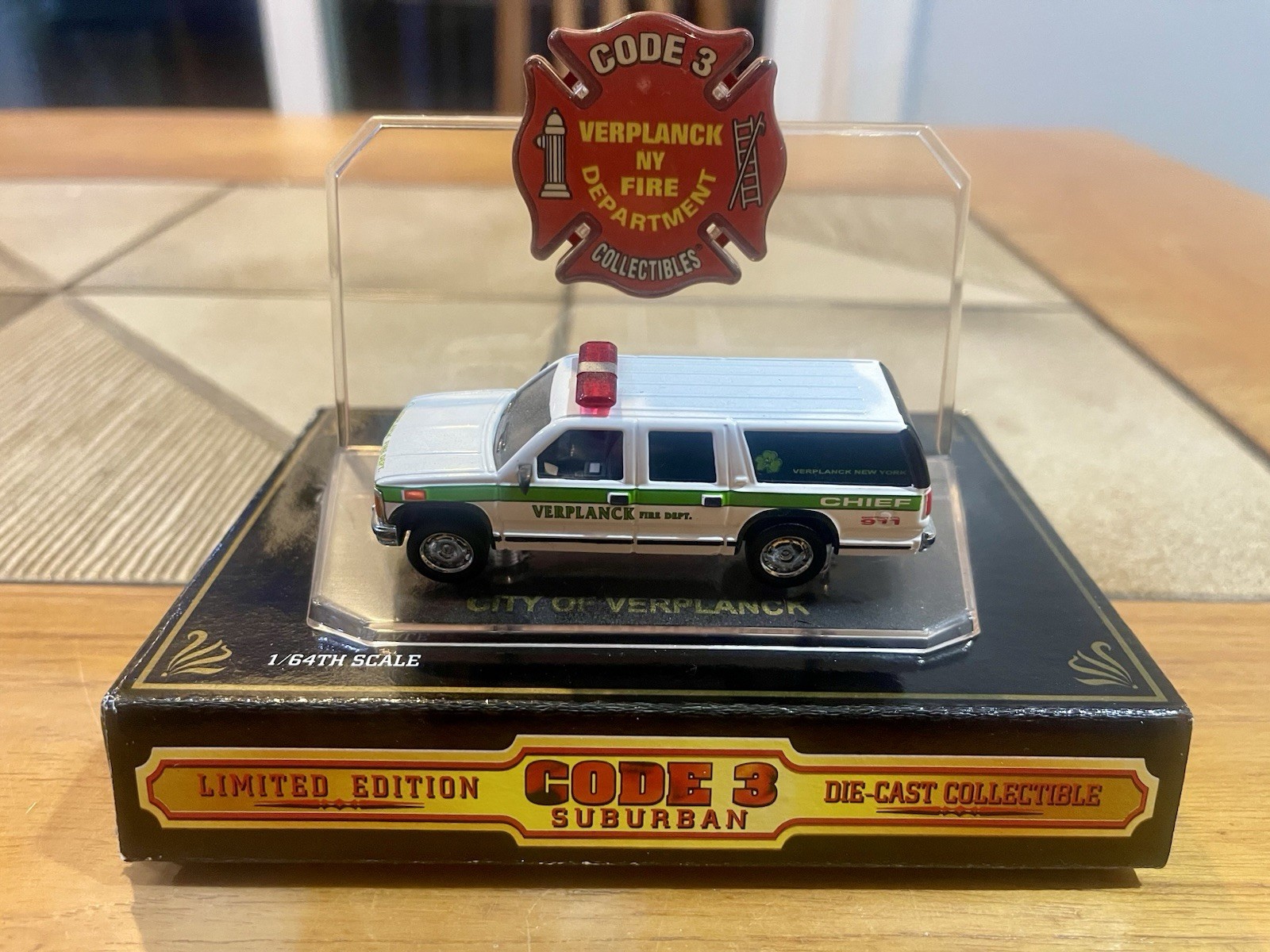 Code 3 Collectables Verplanck NY Fire Department Chief Suburban