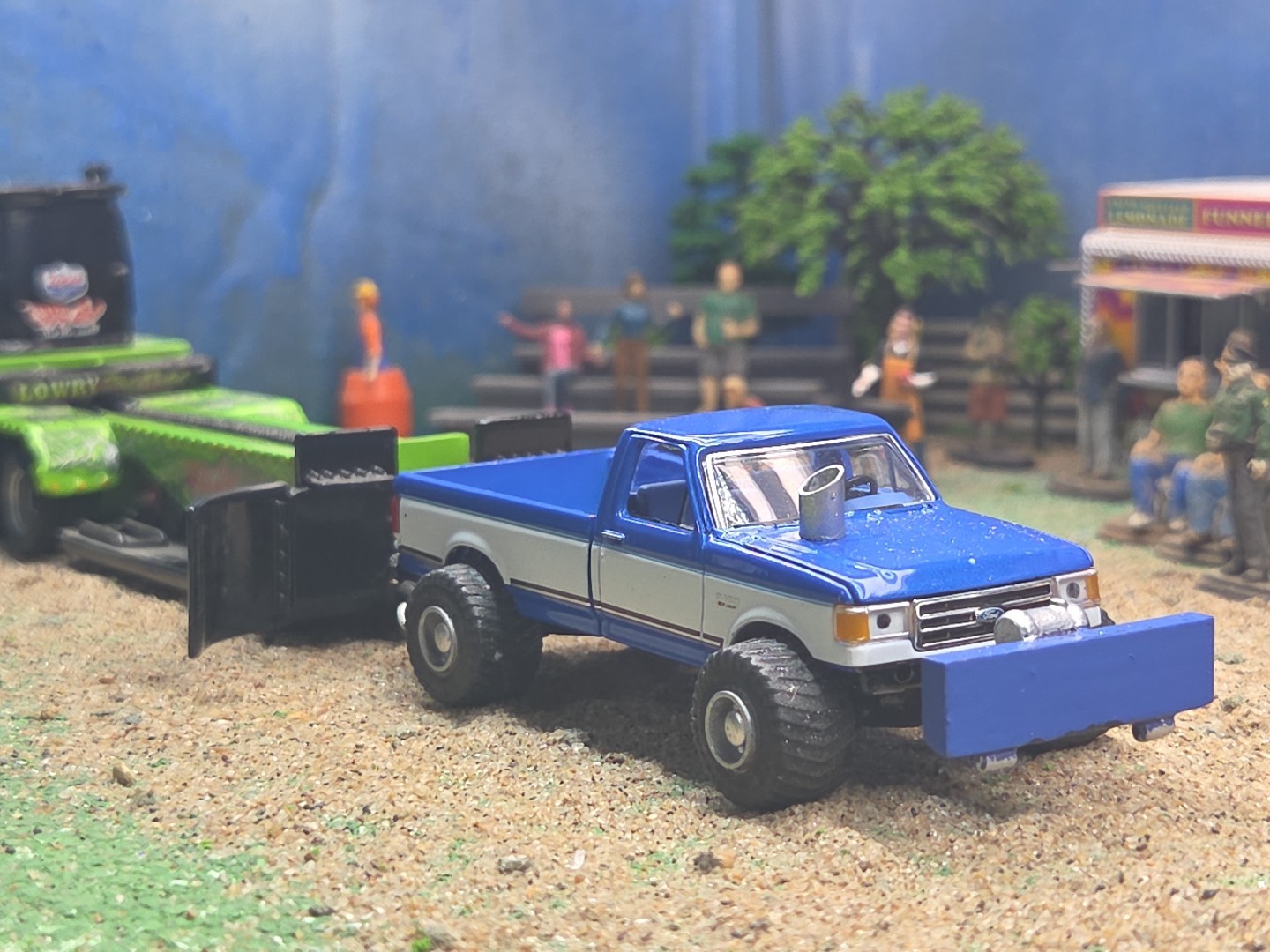 CUSTOM BUILT 1:64 GreenLight 1988 FORD HOT ROD PULLING TRUCK ertl puller Diesel