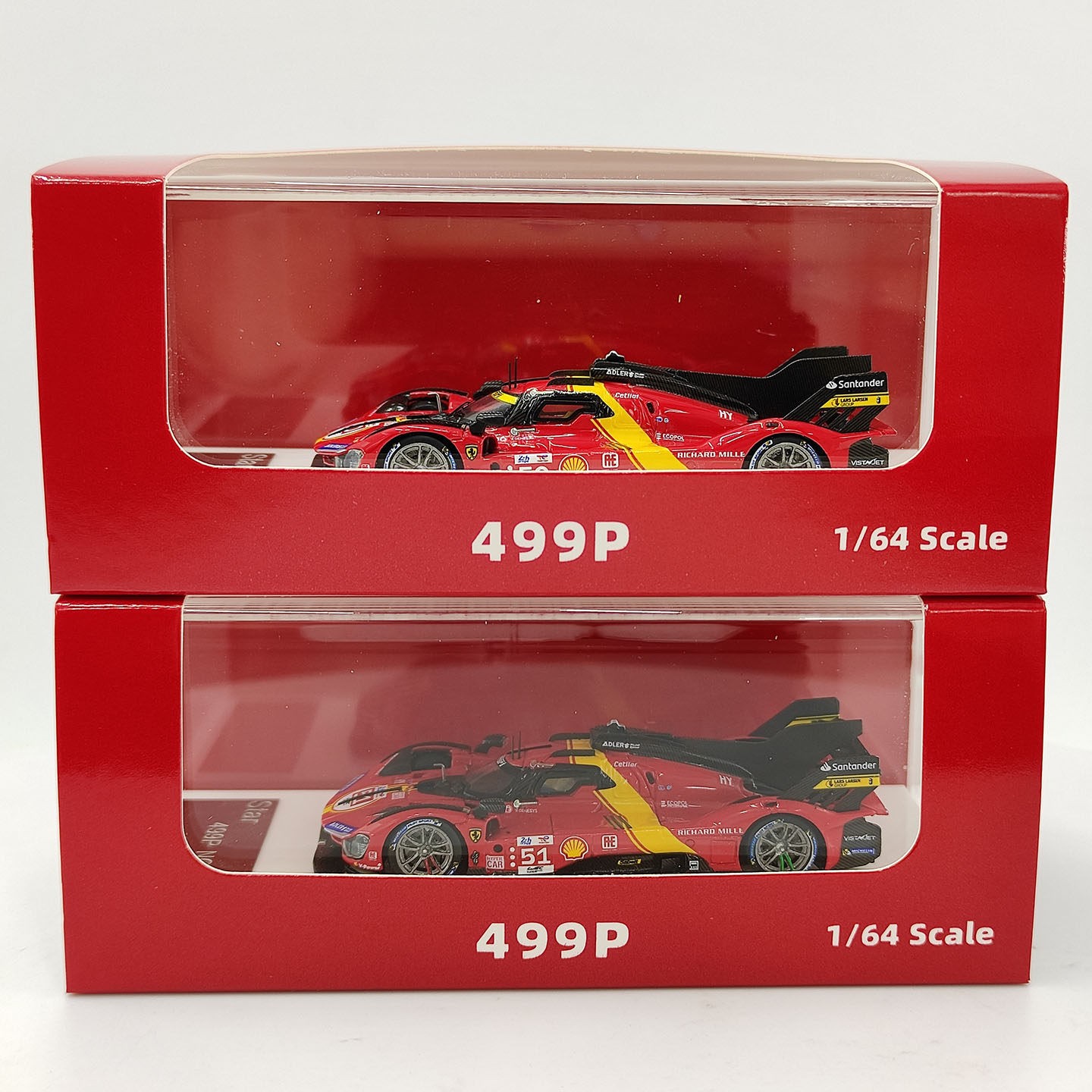 1: 64 Scale Ferrari STAR 499P Red # 50 # 51 Le Mans Racing Resin Car Model