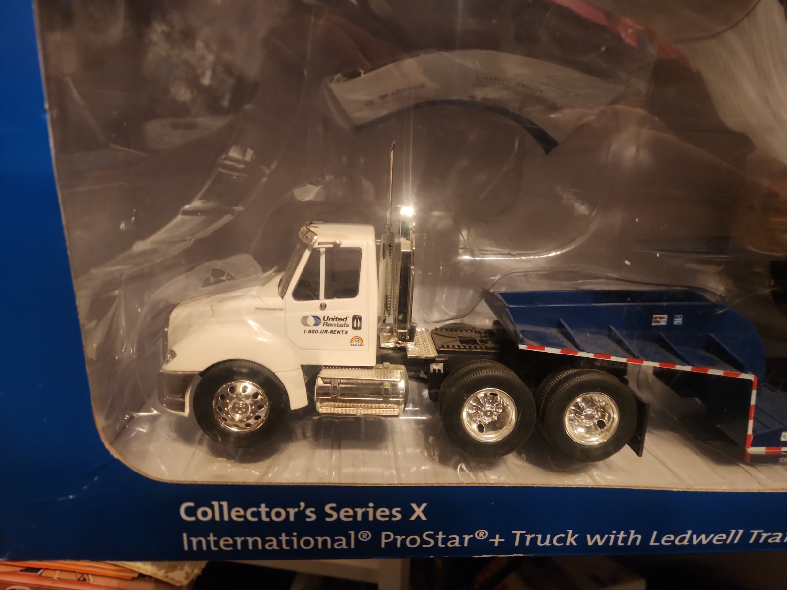 United Rentals Series X International Pro Star Truck Ledwell Trailer Case CX210C