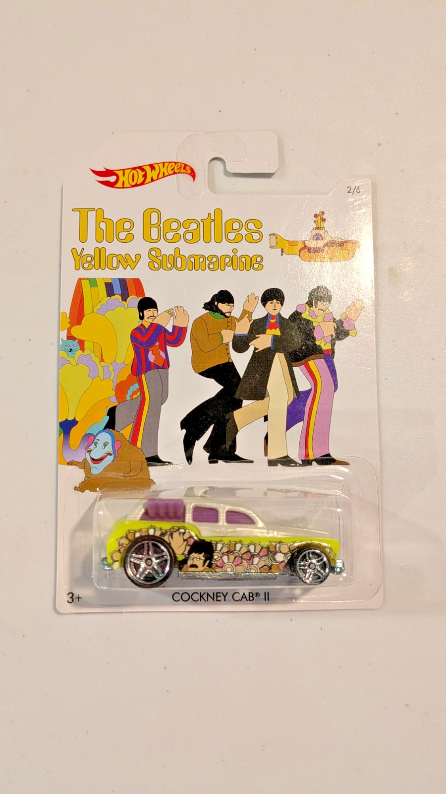Hot Wheels Beatles Yellow Submarine Lot of 5 Kool Kombi Morris Mini Diecast Cars
