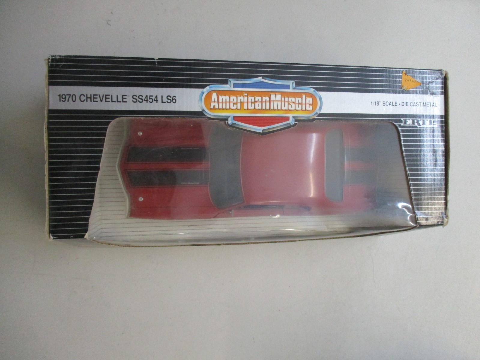 ERTL AMERICAN MUSCLE 1970 CHEVROLET CHEVY CHEVELLE SS454 LS6 CAR 1:18 SCALE RED