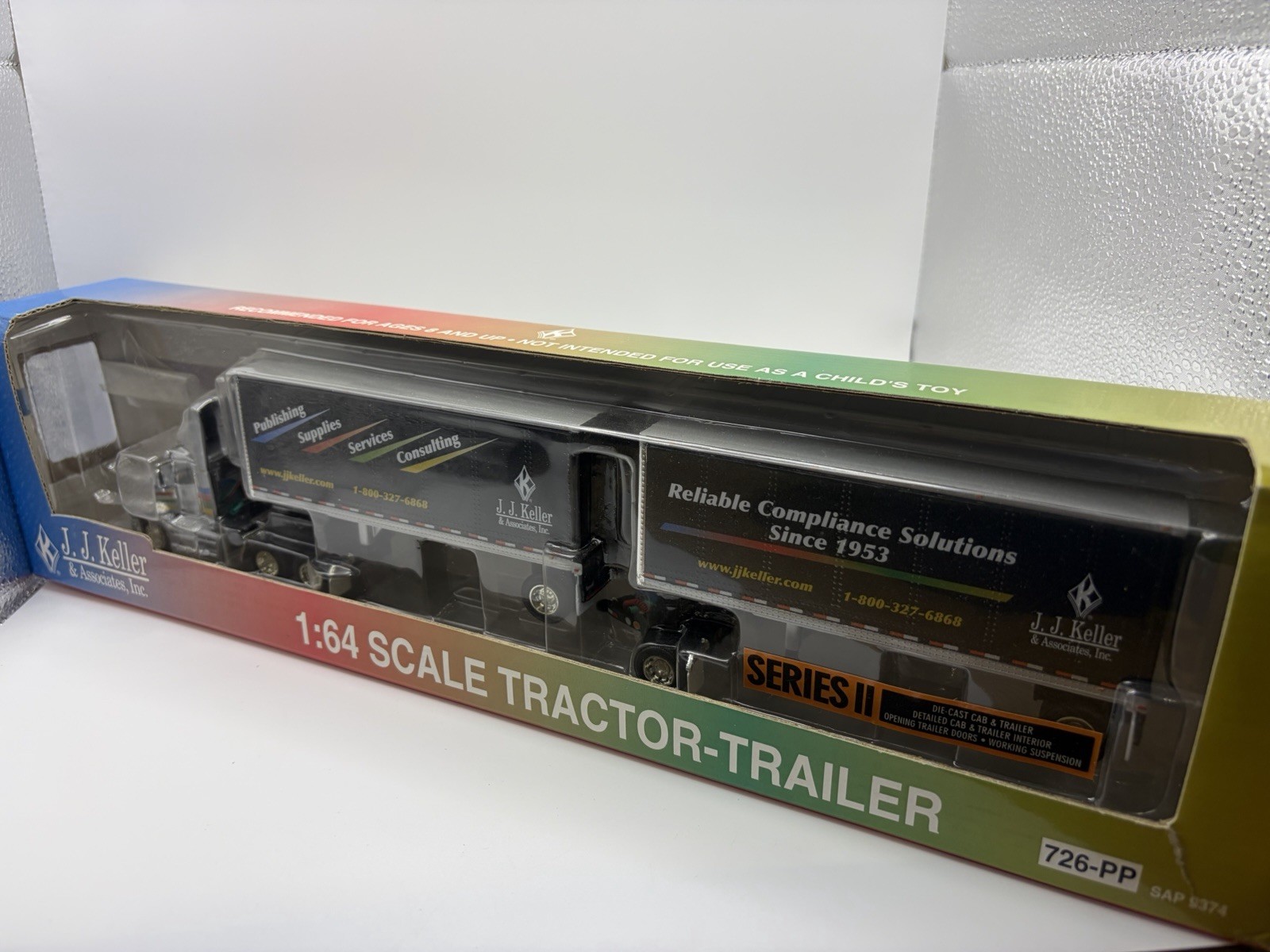 JJ Keller F.F. ERTL III, Inc. – International 9100i with Tandem Pup Trailers – 7