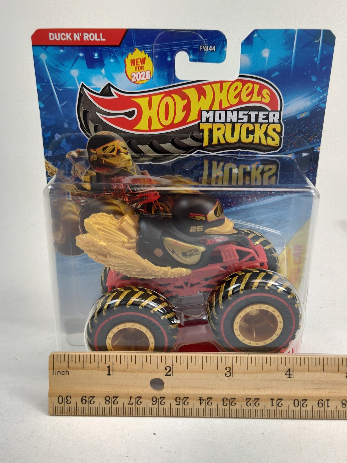 Treasure Hunt Hot Wheels Monster Trucks 2026 Duck N’ Roll Die-Cast Metal Body