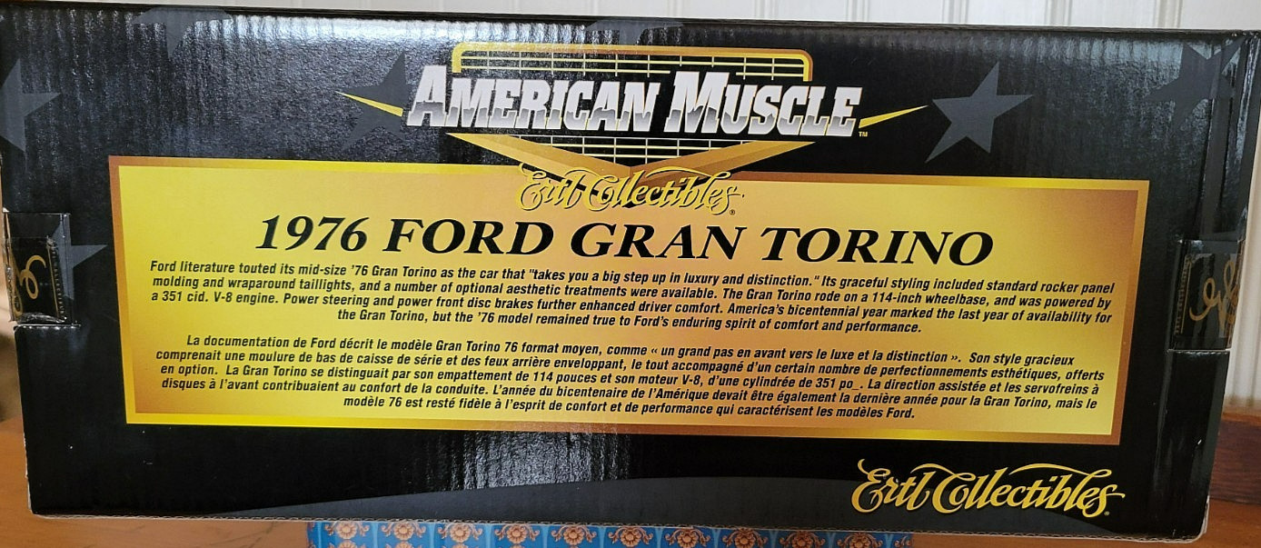 1976 Ford Gran Torino Bronze 1:18 Ertl American Muscle 33199