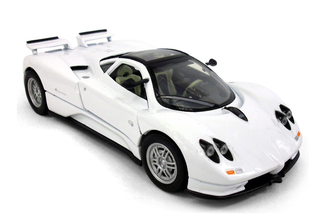 PAGANI ZONDA C12 W/SUNROOF WHITE 1/24 DIECAST CAR SHOWCASTS 77272WT