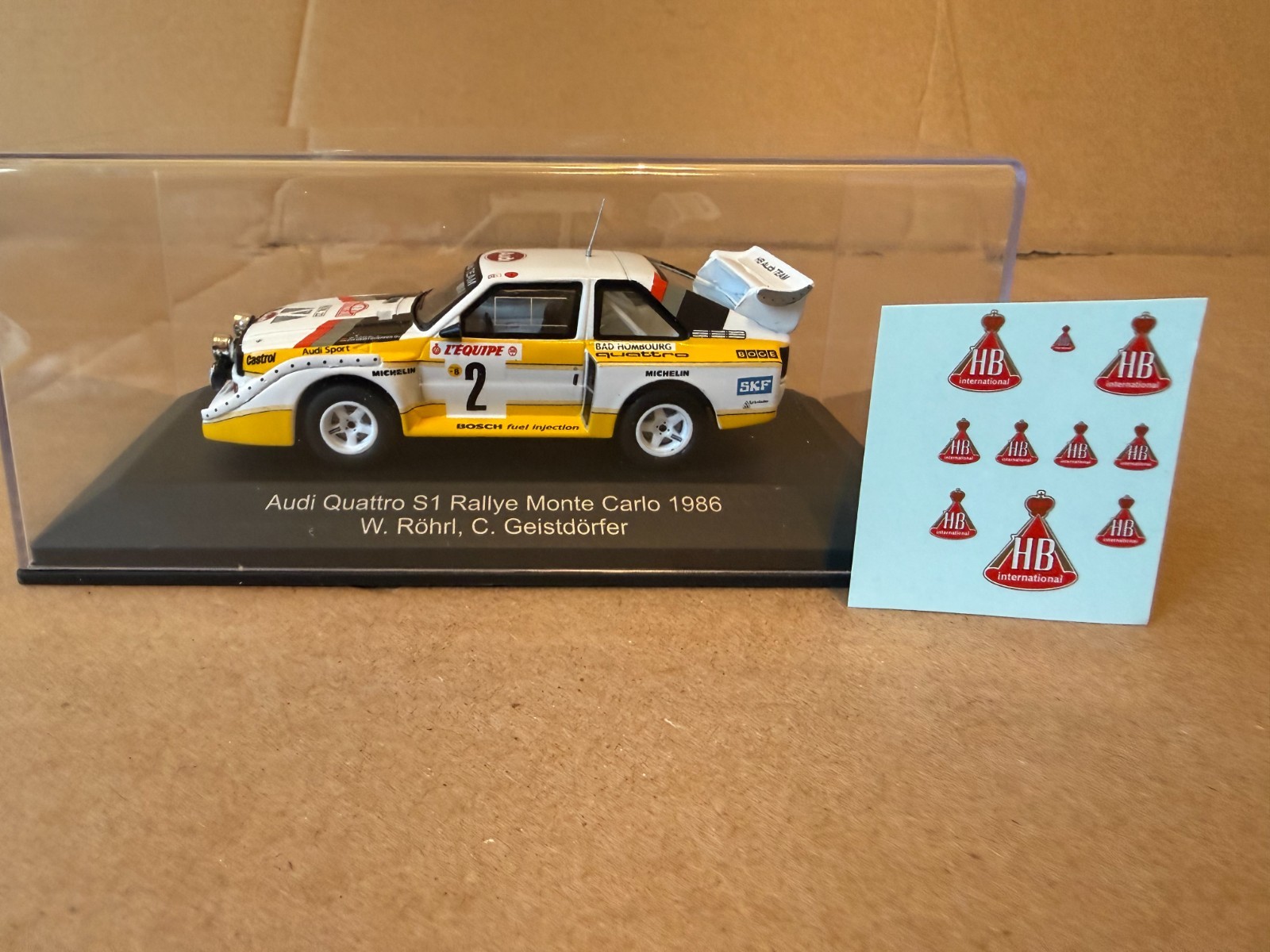 Audi Quattro Sport E2 Night Version #2 4th Rallye Monte Carlo 1986 Röhrl, 1/43