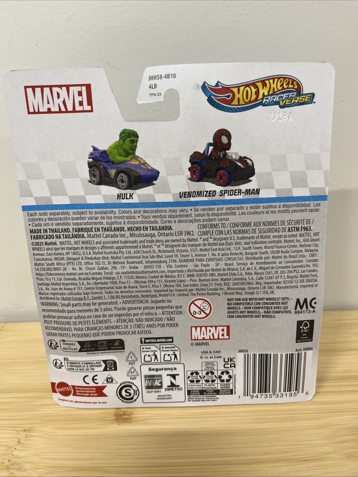 Hot Wheels Racerverse 2025 1:64 Die-Cast Venomized Spider-man