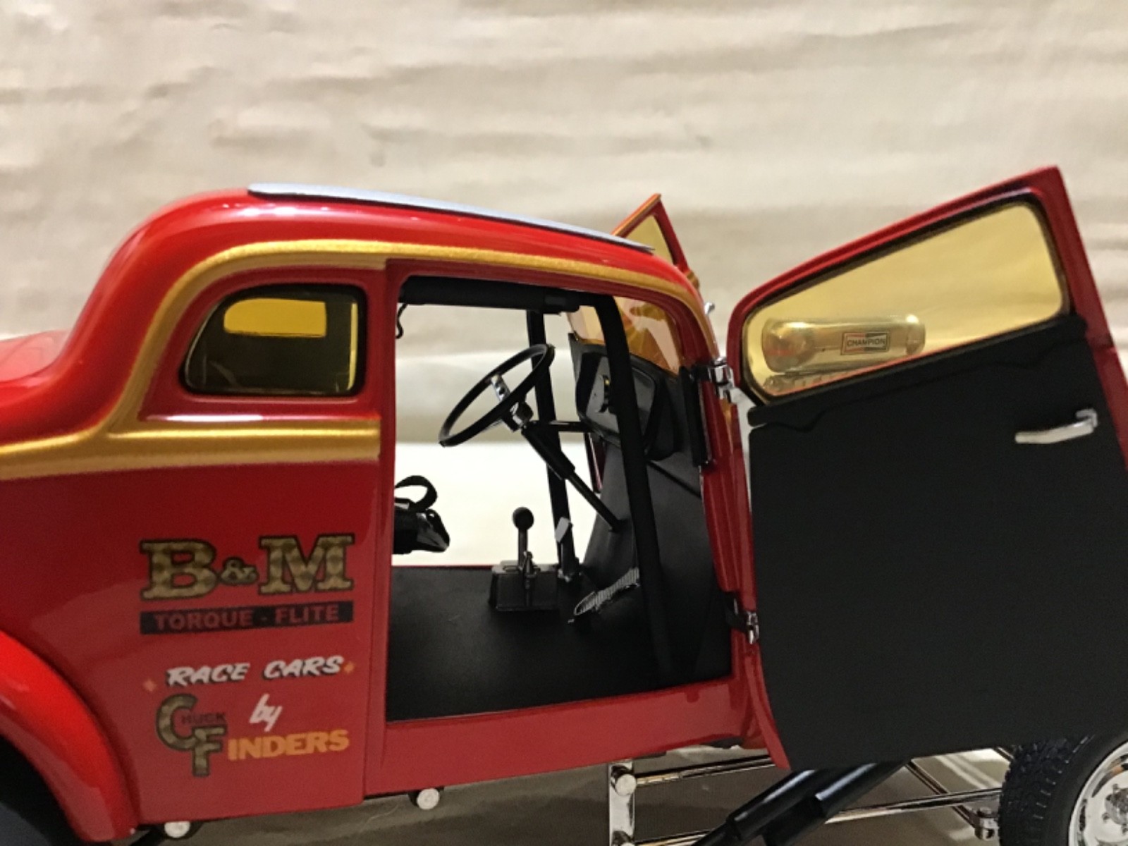 HILL BROTHERS RED BARRON 1933 WILLYS GASSER 1/18 PRECISION MINIATURES NHRA PRM09