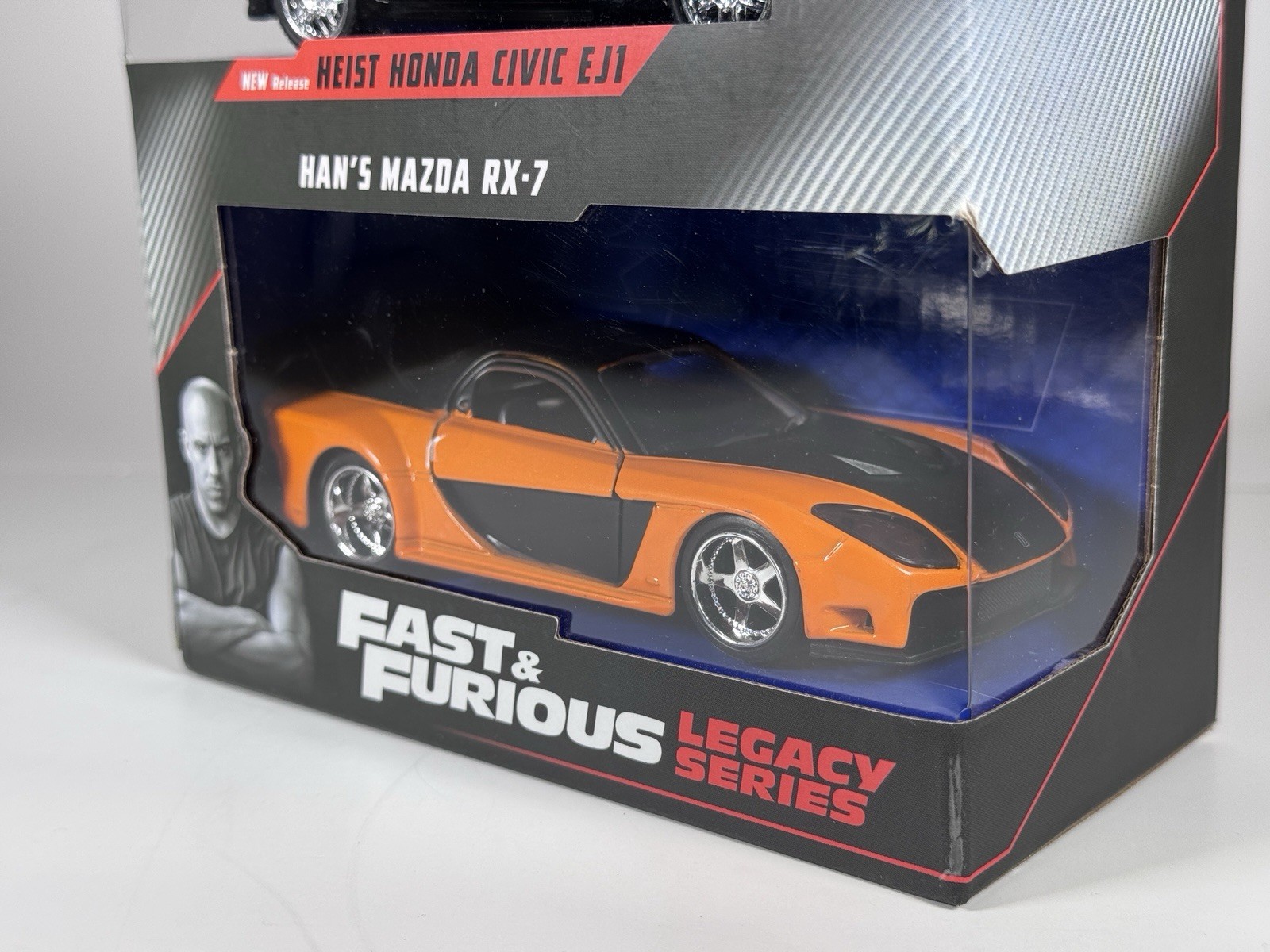 Jada Fast Furious Legacy Series Heist Honda Civic EJ1 Han’s Mazda RX-7 1/32