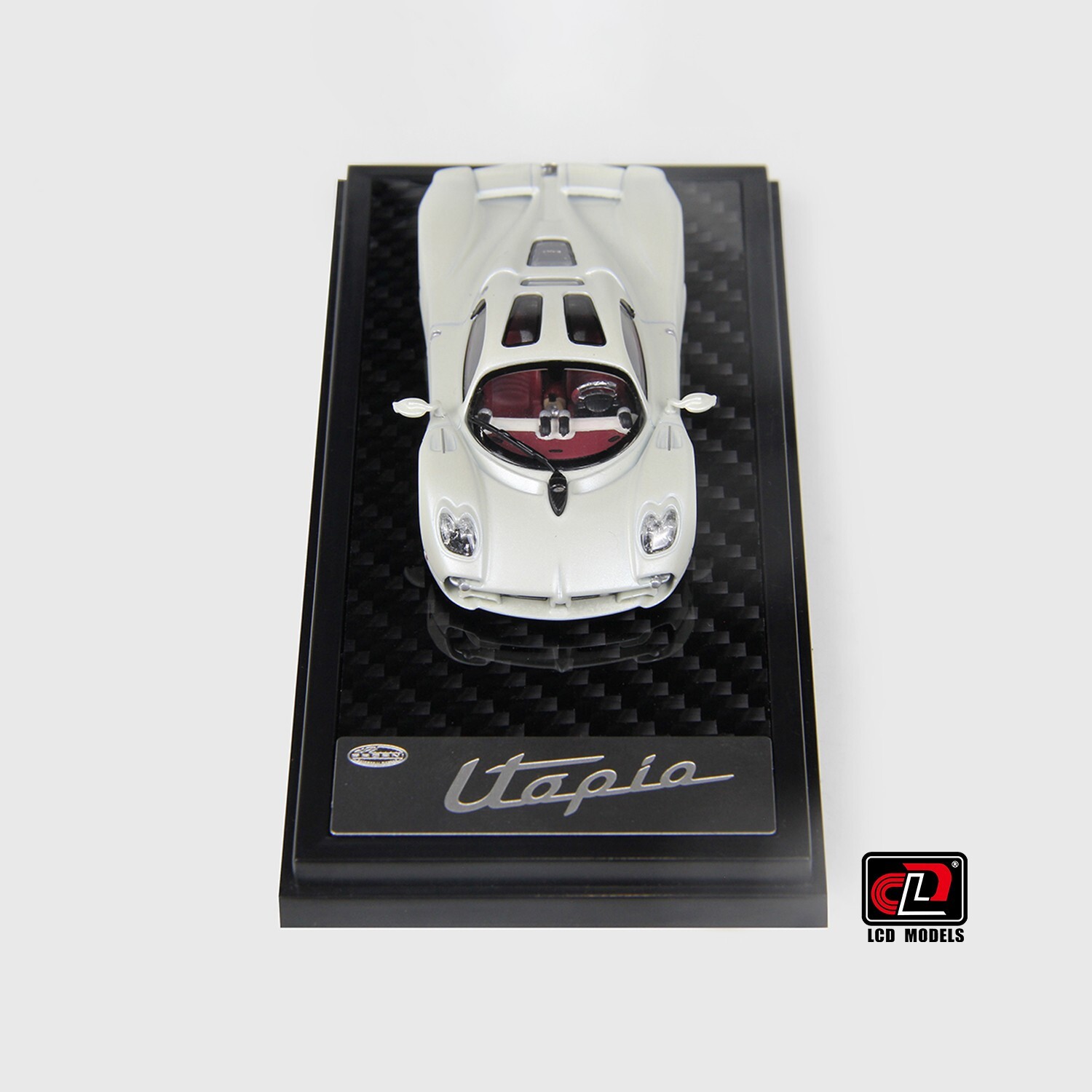 LCD Models 1:64 – Pagani Utopia Coupe White – Diecast Model
