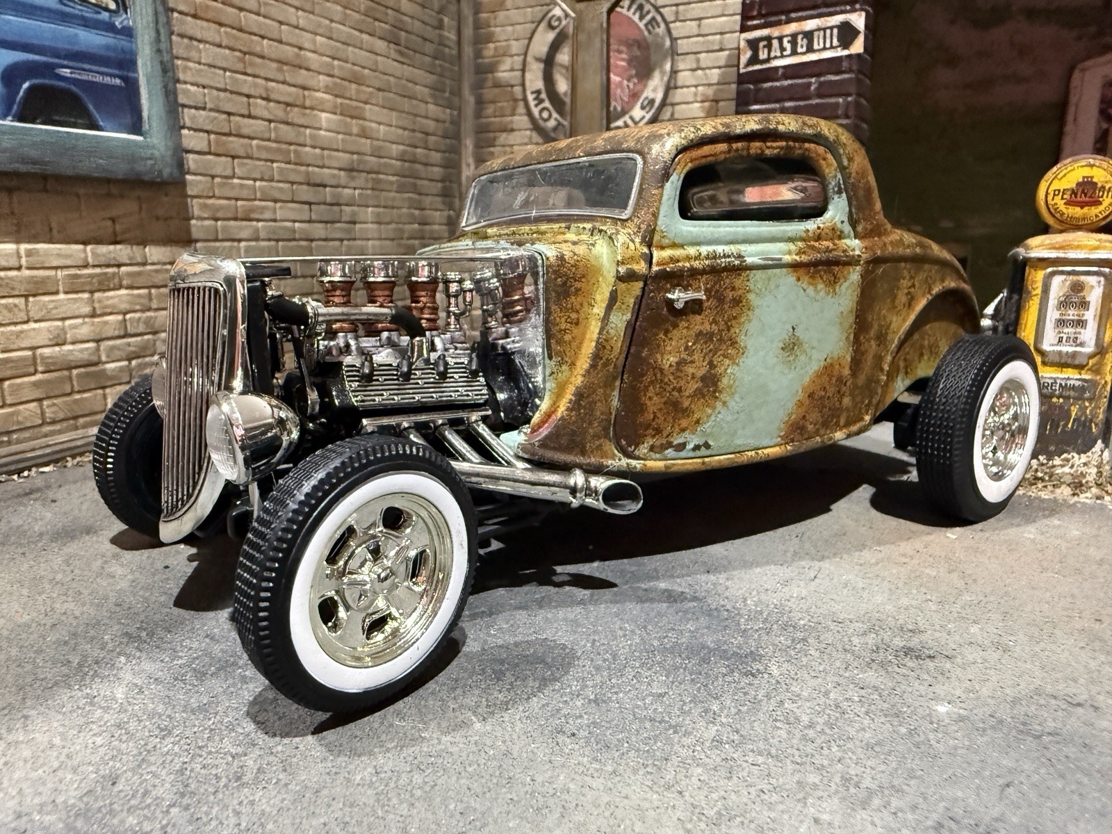 1932 Ford Rat Rod Rusty Weathered Patina 1/18 Diecast