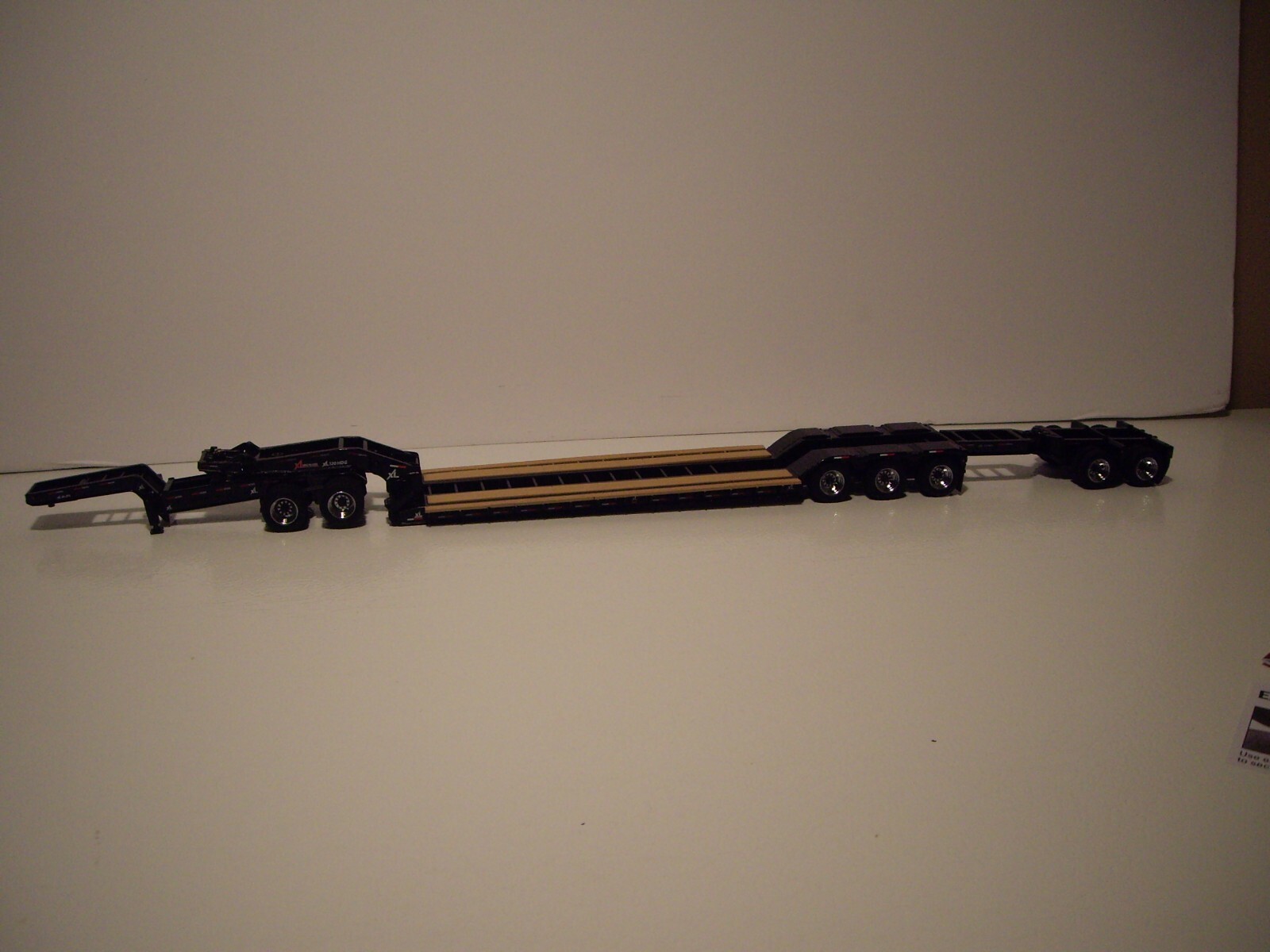 DIECAST MASTERS 1/50 BLACK XL 120 HDG TRI-AXLE LOWBOY SAME SCALE AS FIRST GEAR